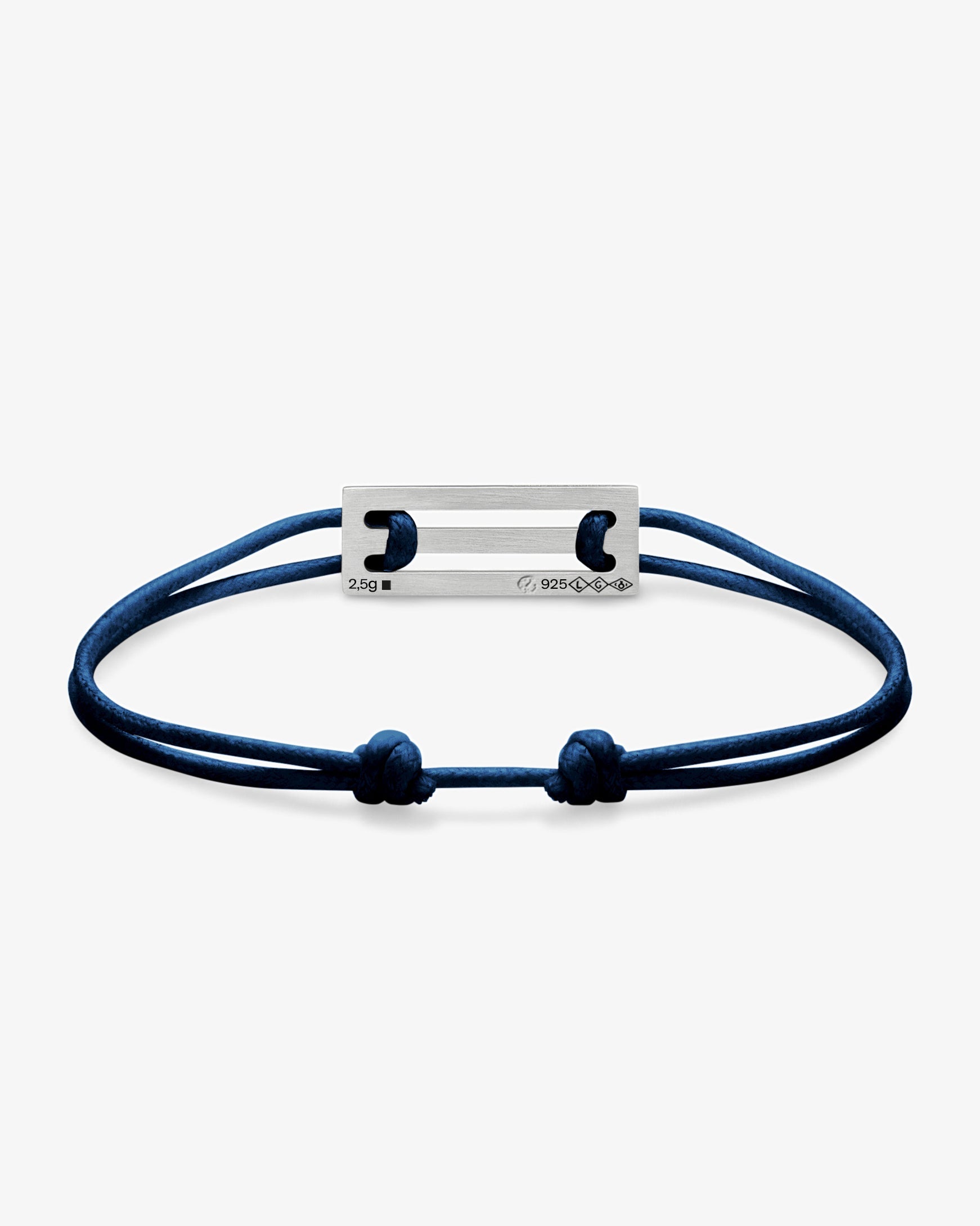 Le gramme 5g navy cord bracelet