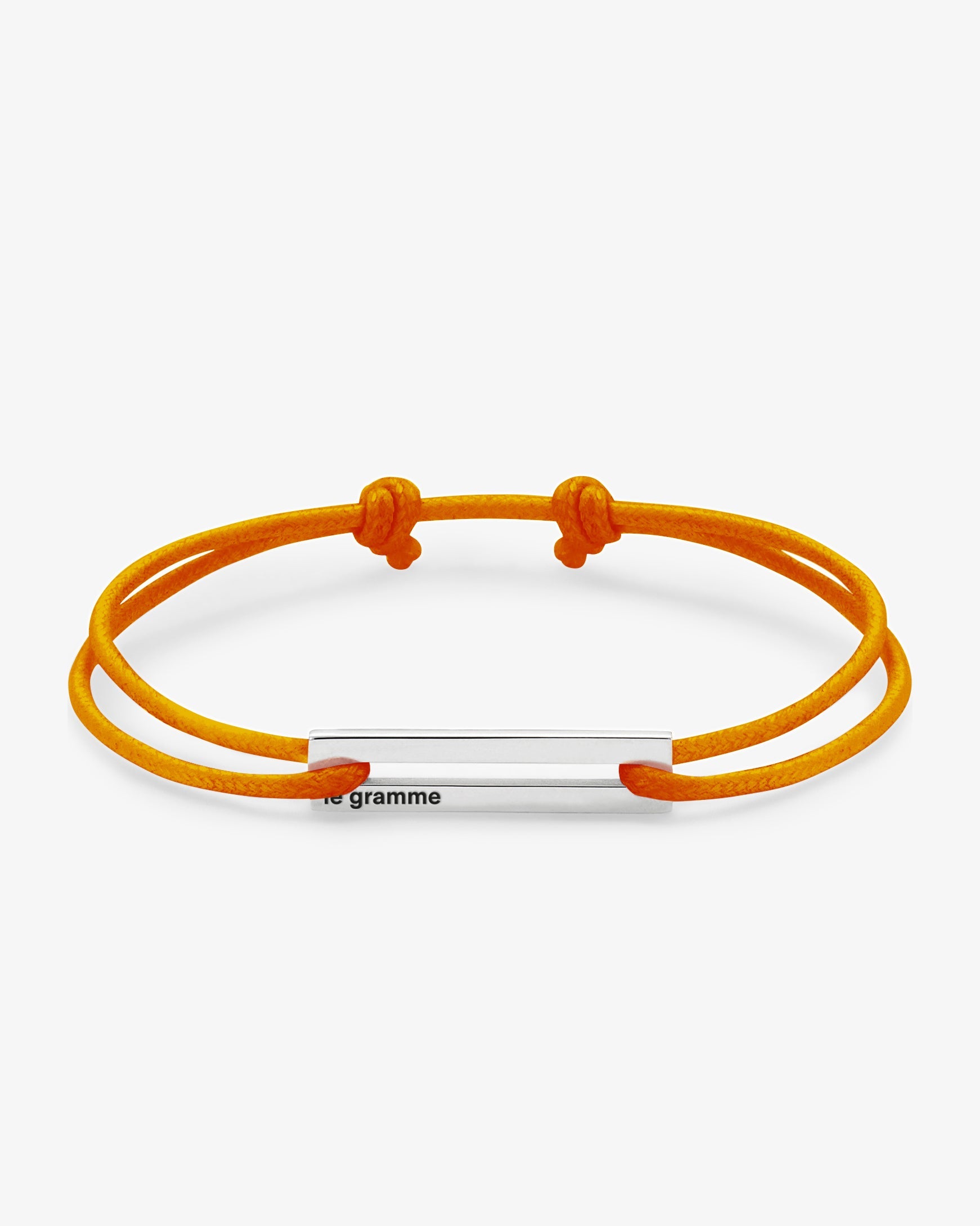 Le gramme 7g orange cord bracelet