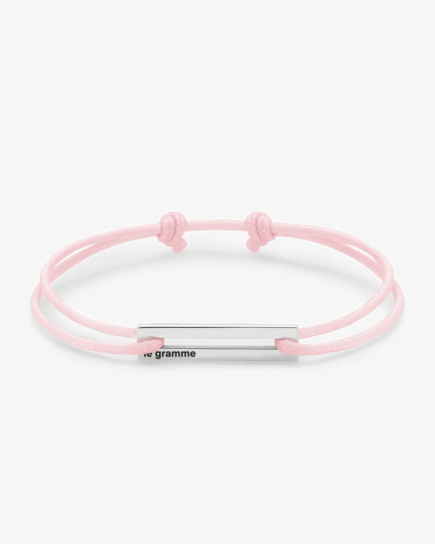 Le gramme 7g white cord bracelet
