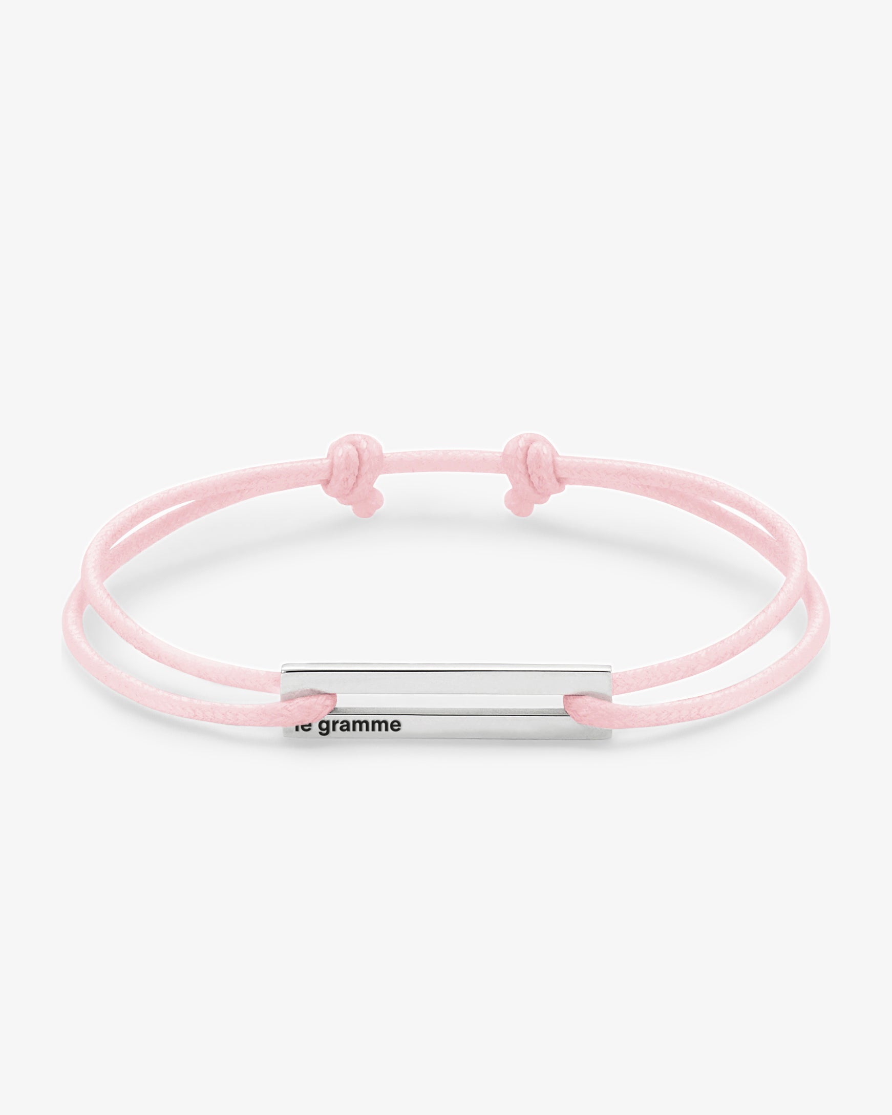 Le gramme 7g white cord bracelet