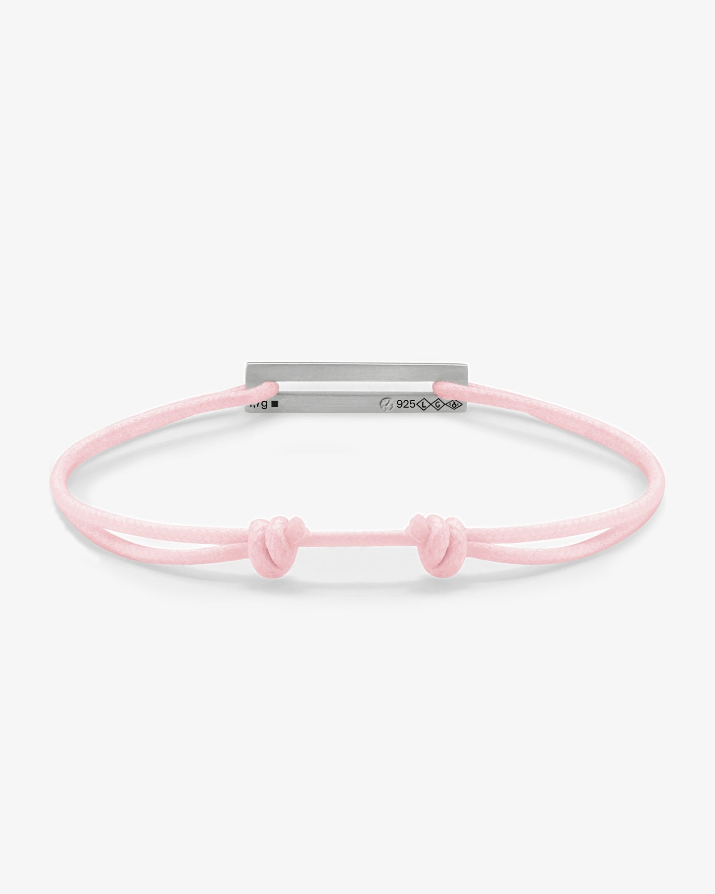 Le gramme 7g white cord bracelet