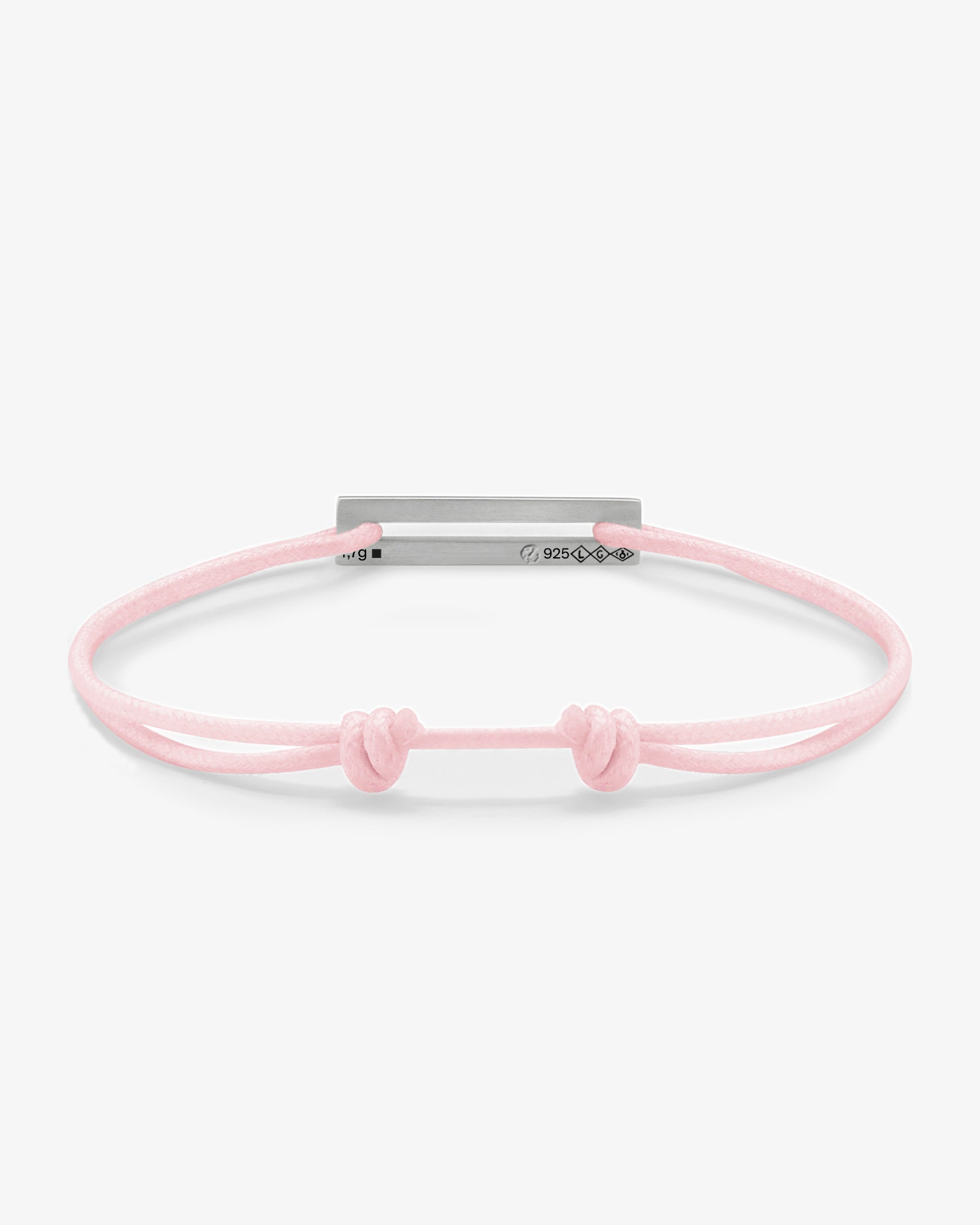 Le gramme 7g white cord bracelet