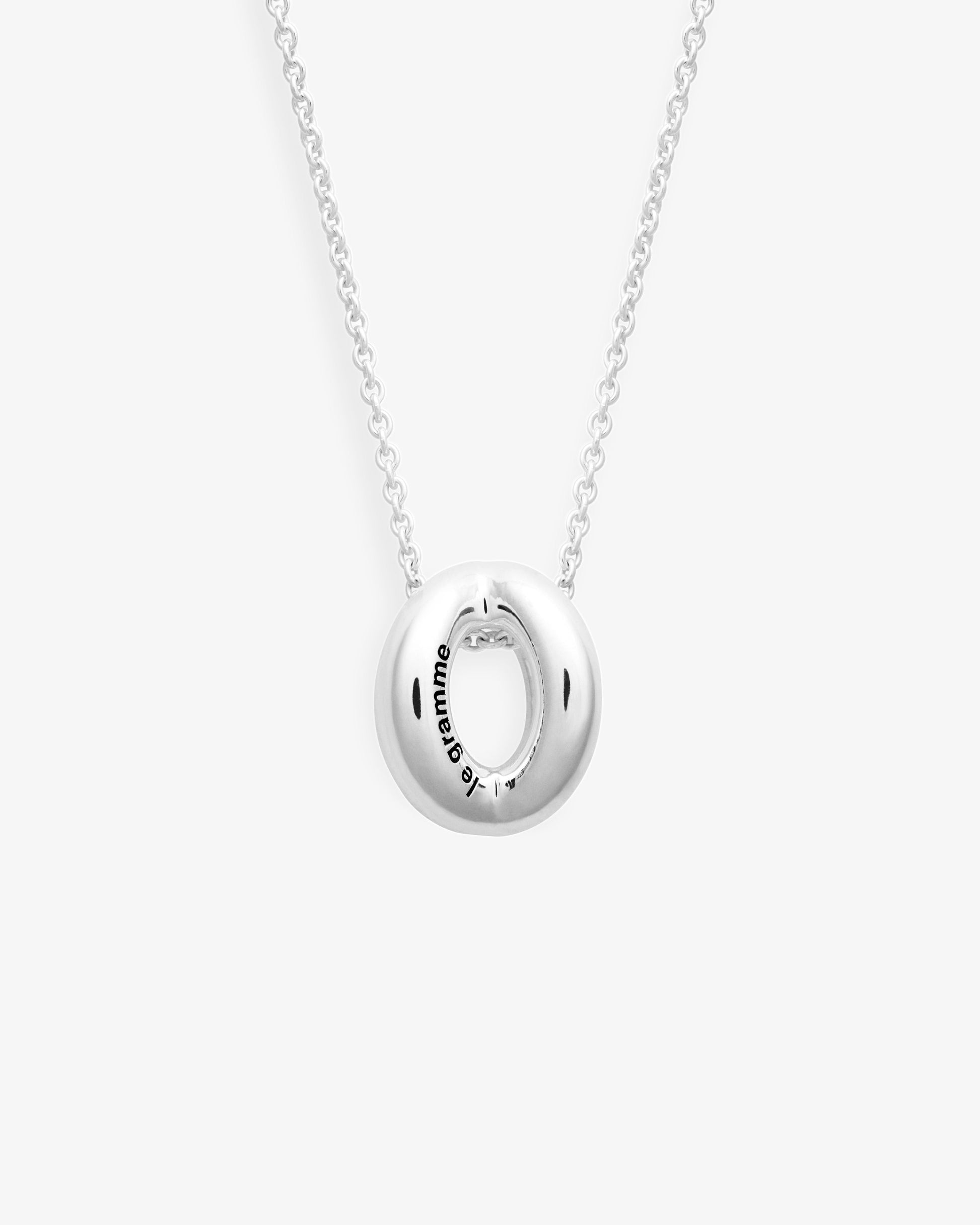 Le gramme 3g polished entrelacs necklace