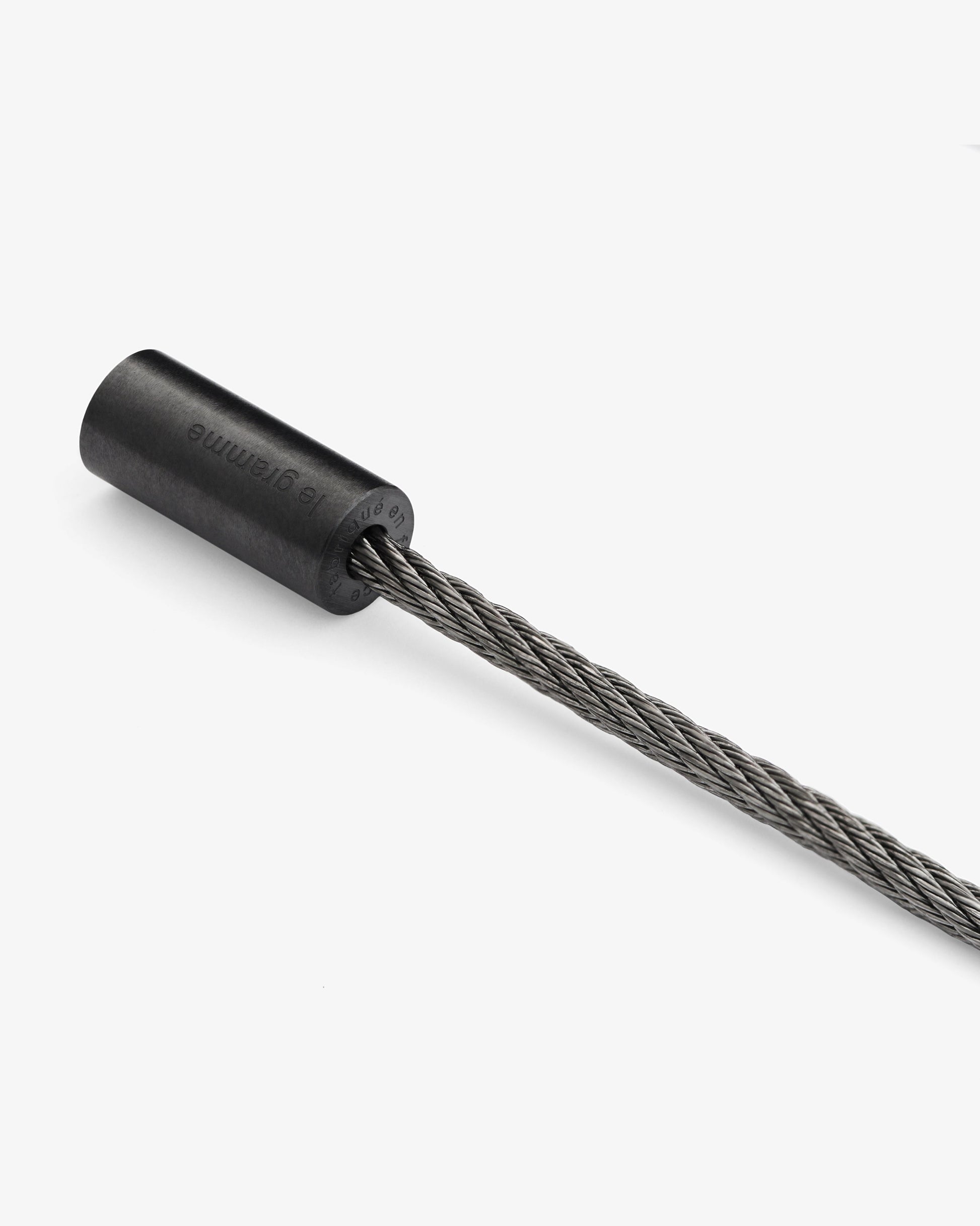 Le gramme 7g brushed ceramic cable bracelet