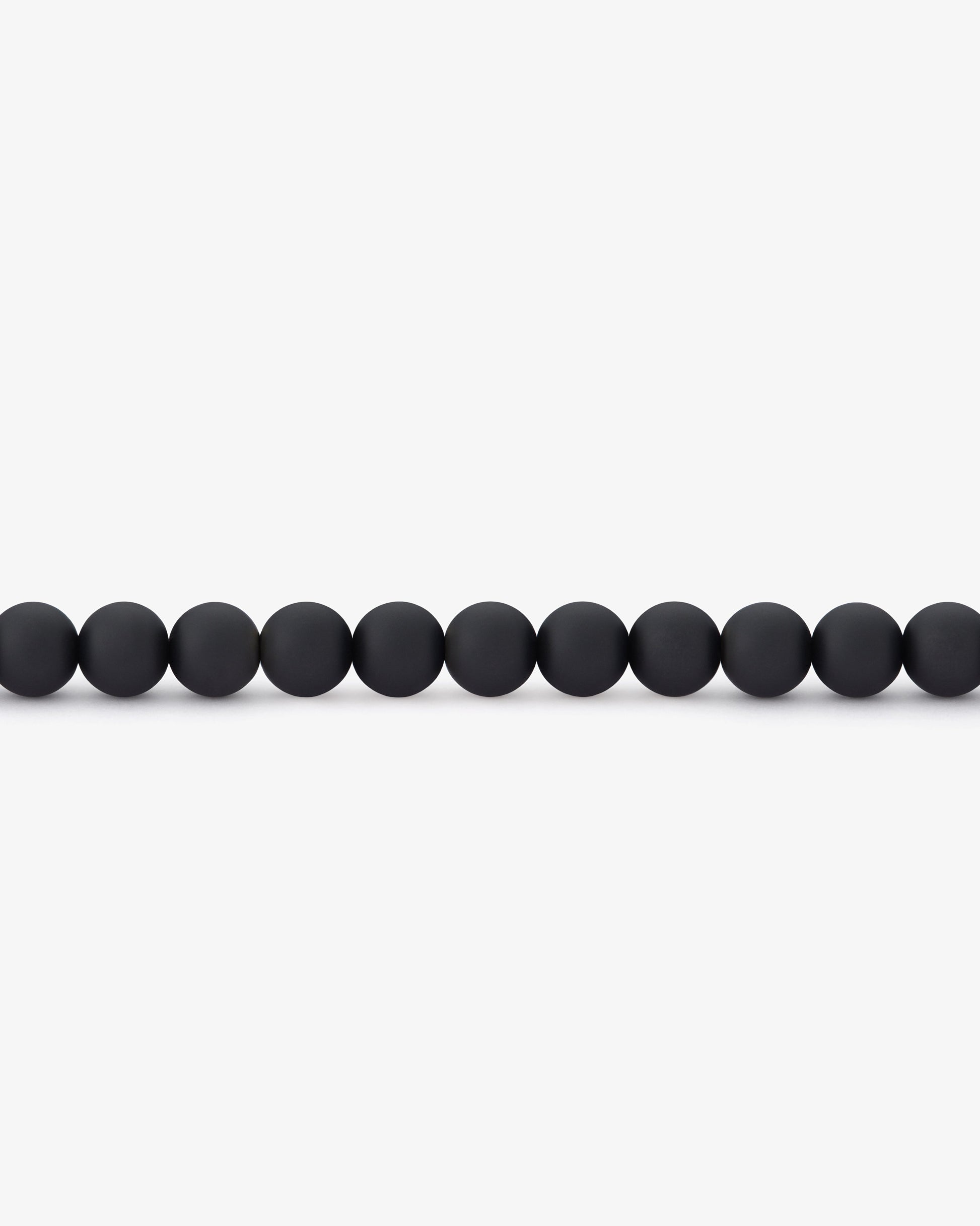 Le gramme 28g black brushed ceramic beads bracelet