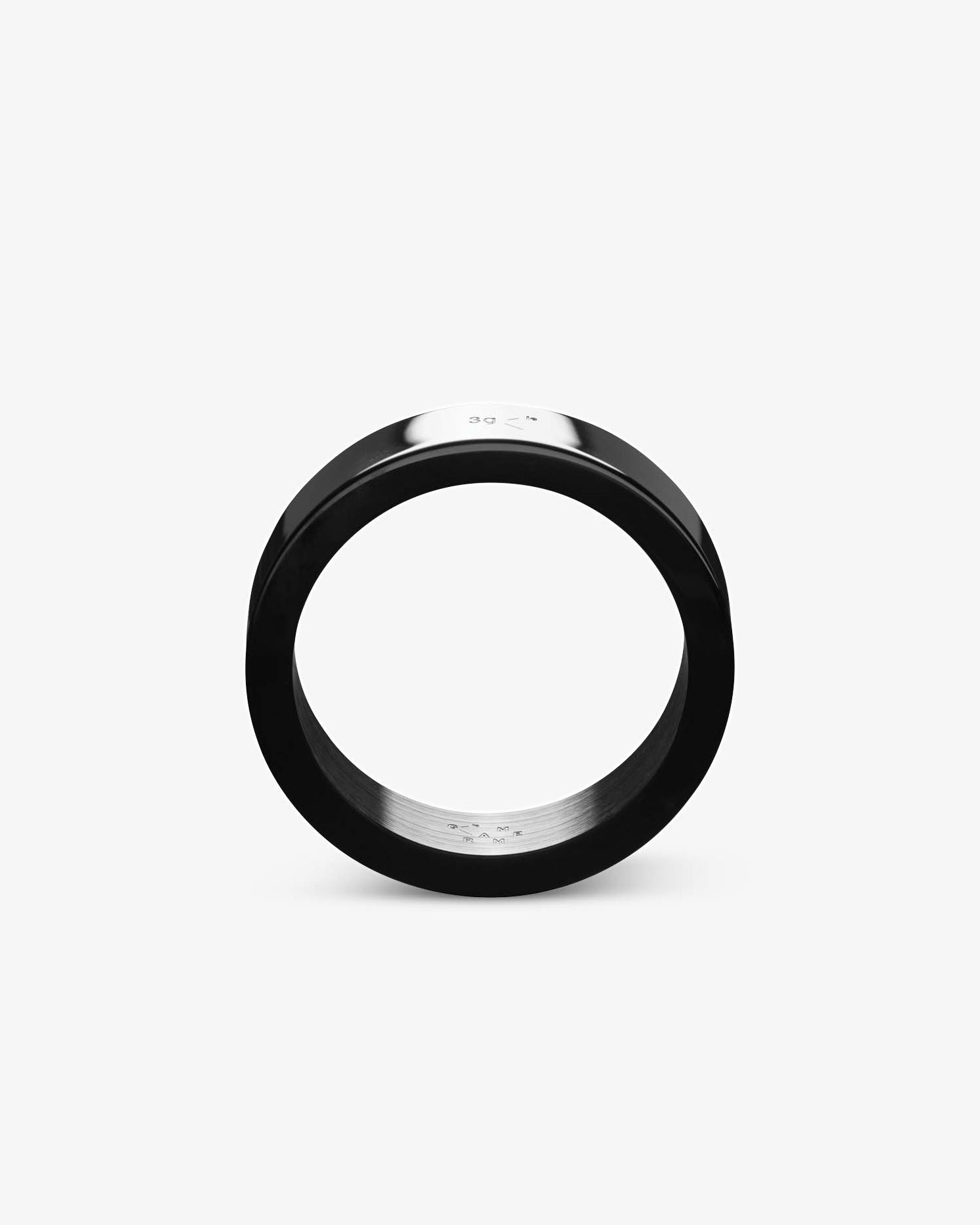 Le gramme 3g polished ceramic ribbon ring