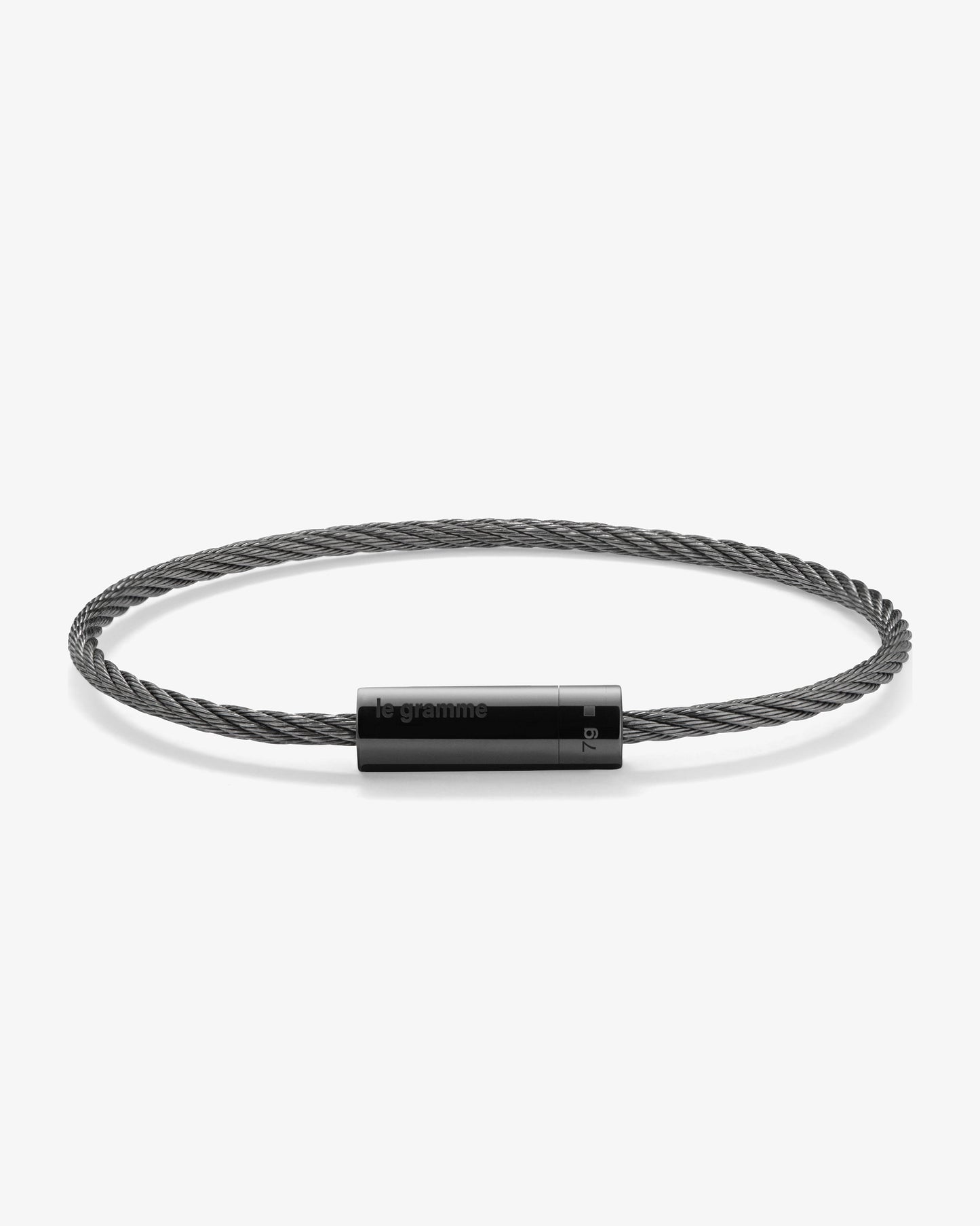 Le gramme 7g polished ceramic cable bracelet