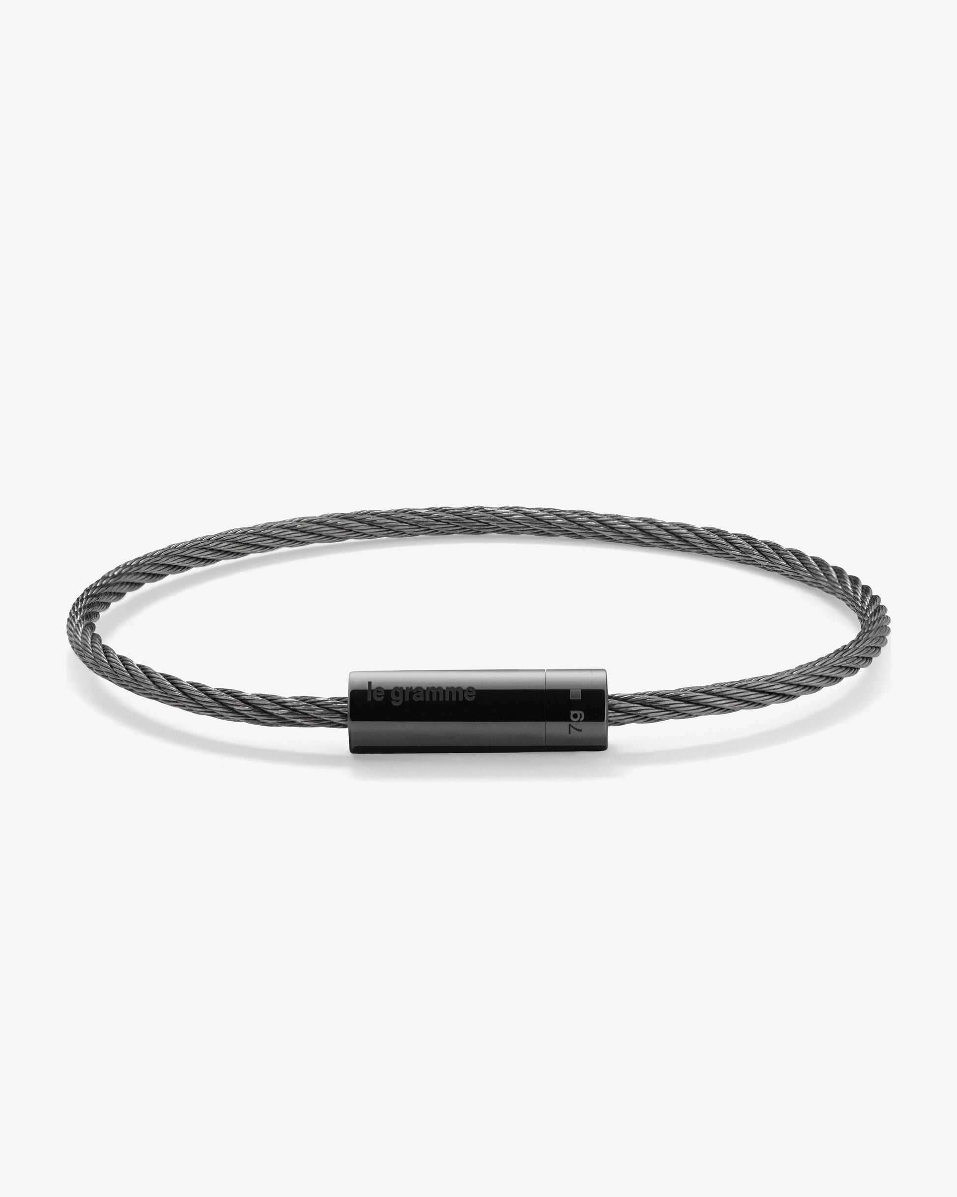 Le gramme 7g polished ceramic cable bracelet