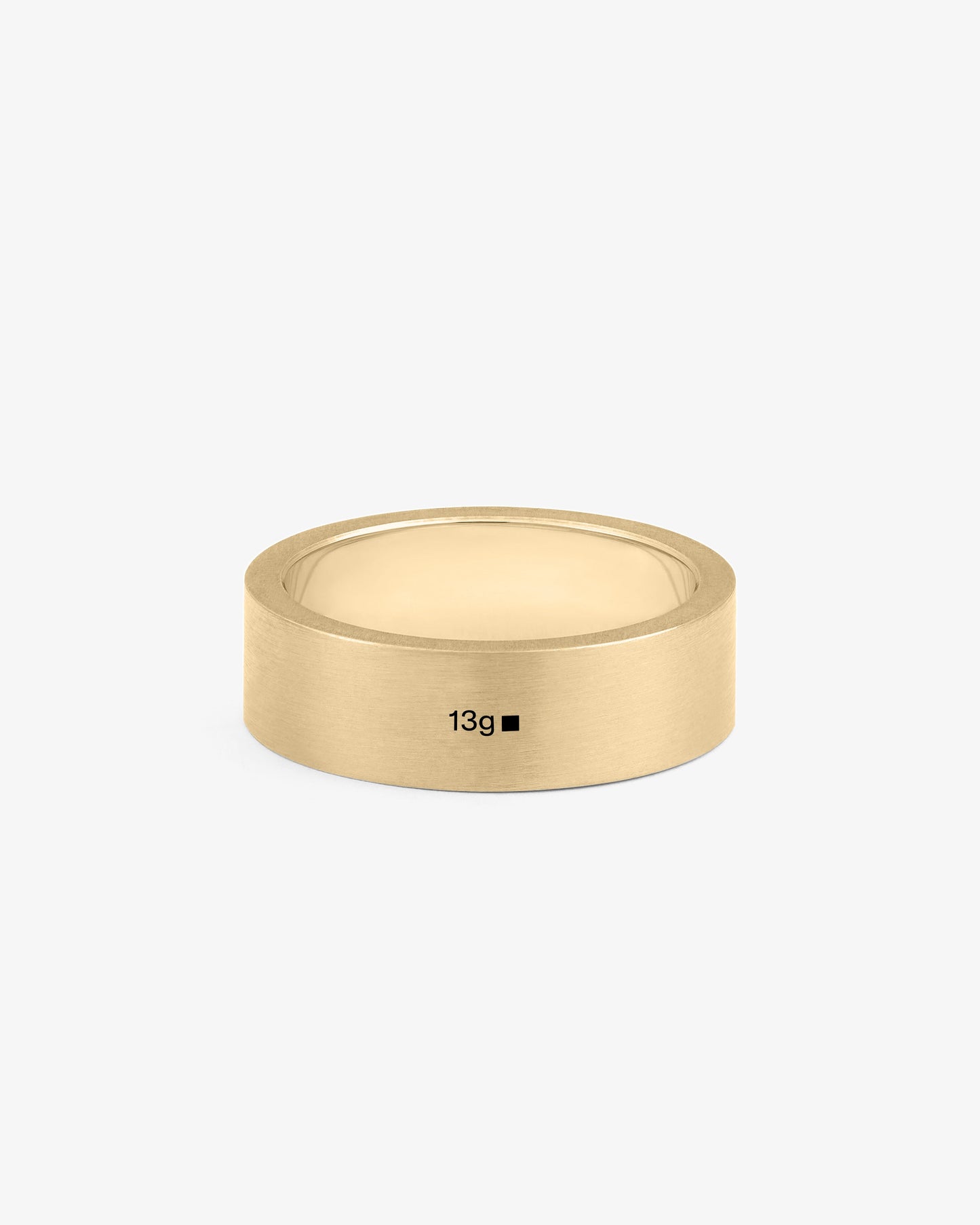 Le gramme 13g brushed 18k gold ribbon ring