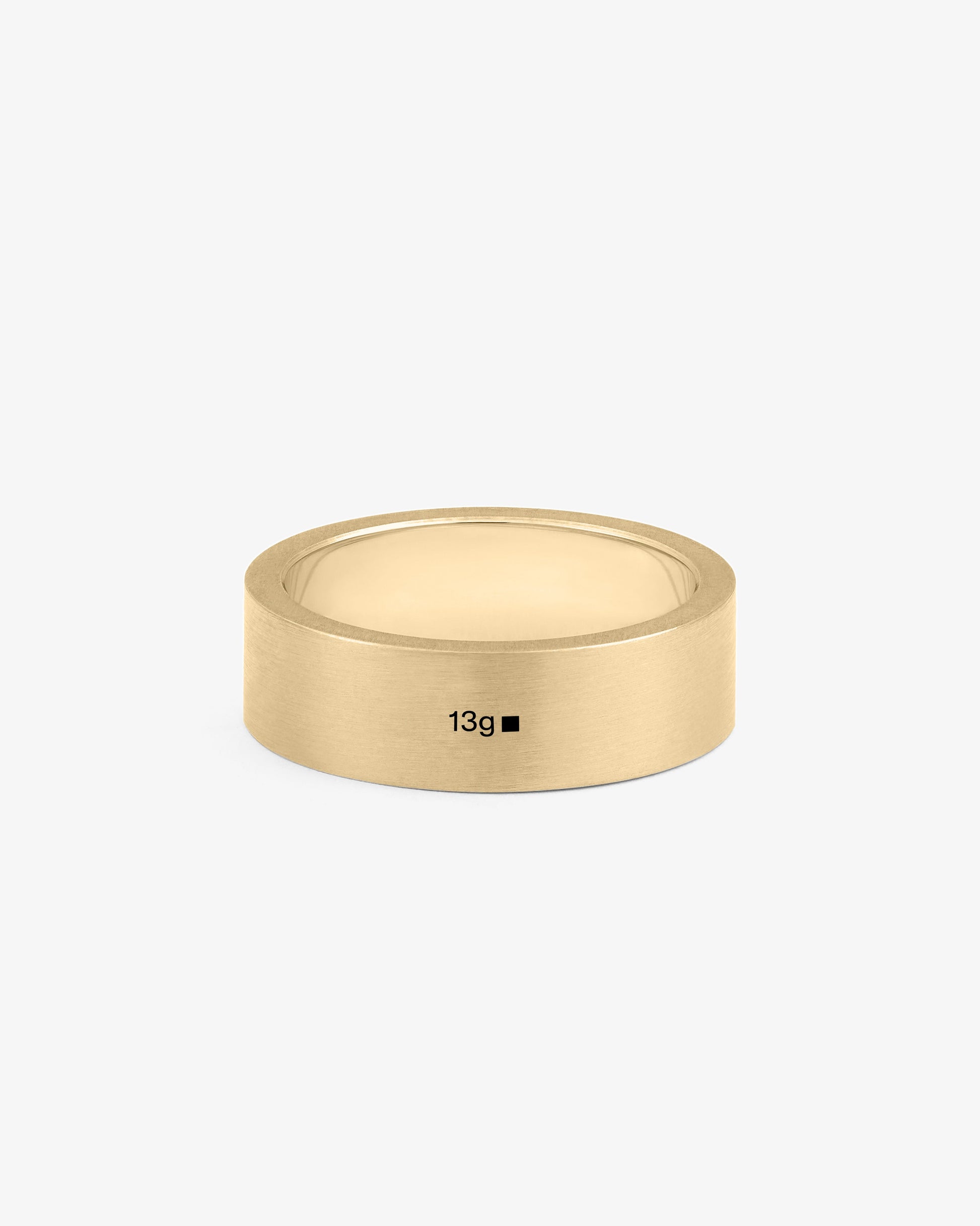 Le gramme 13g brushed 18k gold ribbon ring