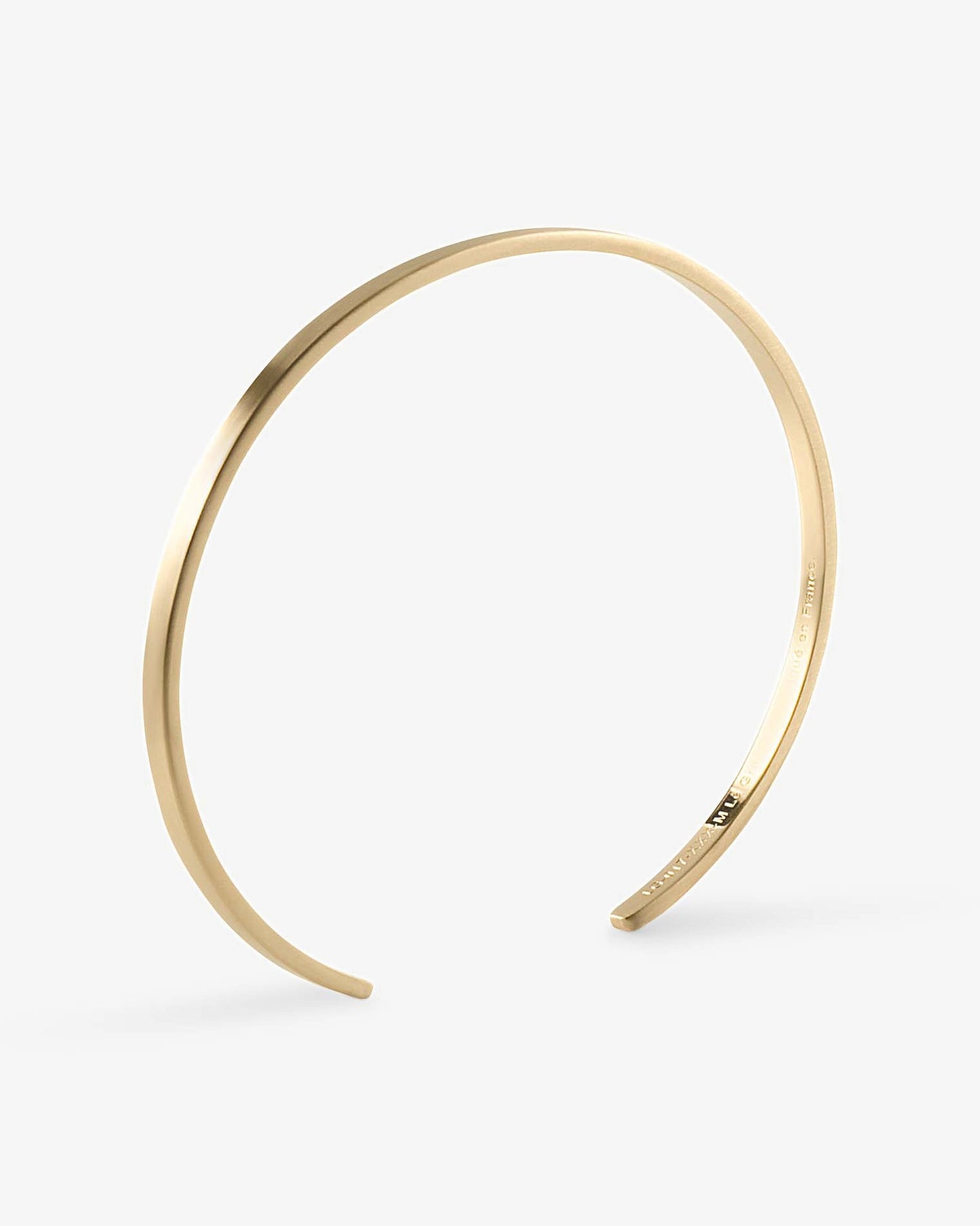 Le gramme 7g brushed 18k gold ribbon bracelet