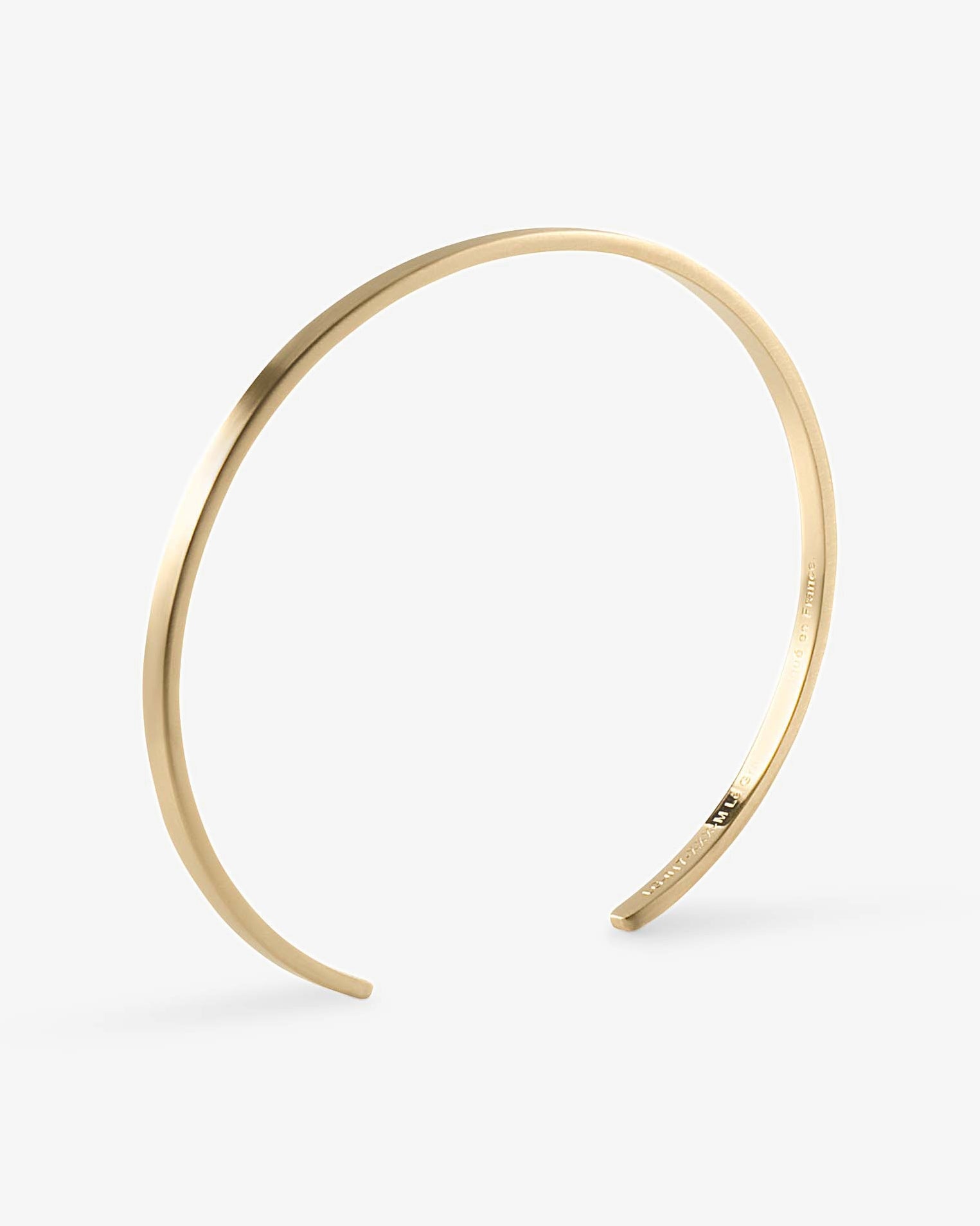 Le gramme 7g brushed 18k gold ribbon bracelet