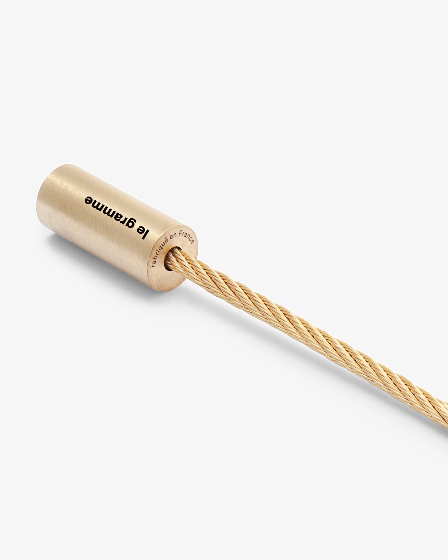 Le gramme 11g brushed 18k gold cable bracelet