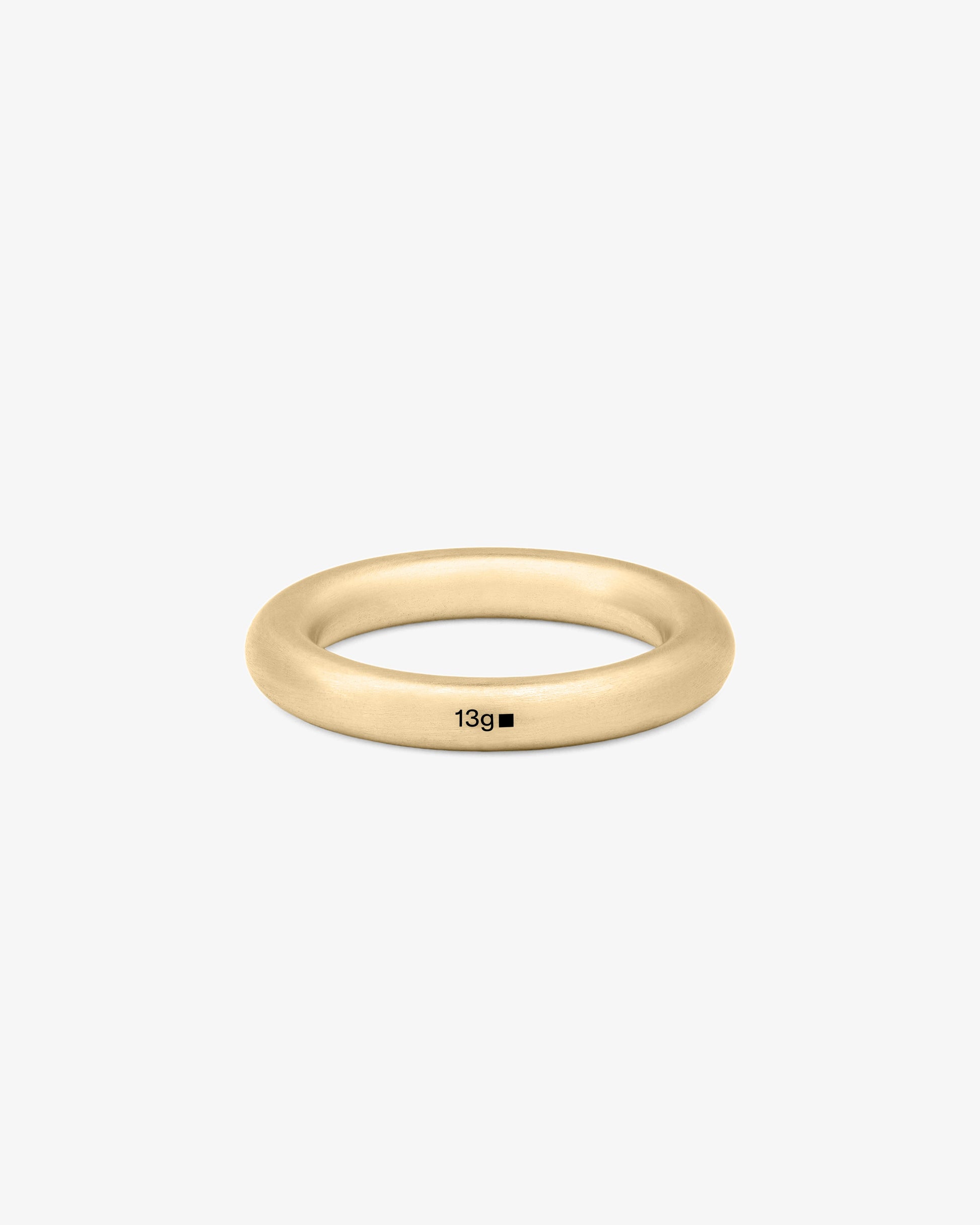 Le gramme 13g brushed 18k gold bangle ring