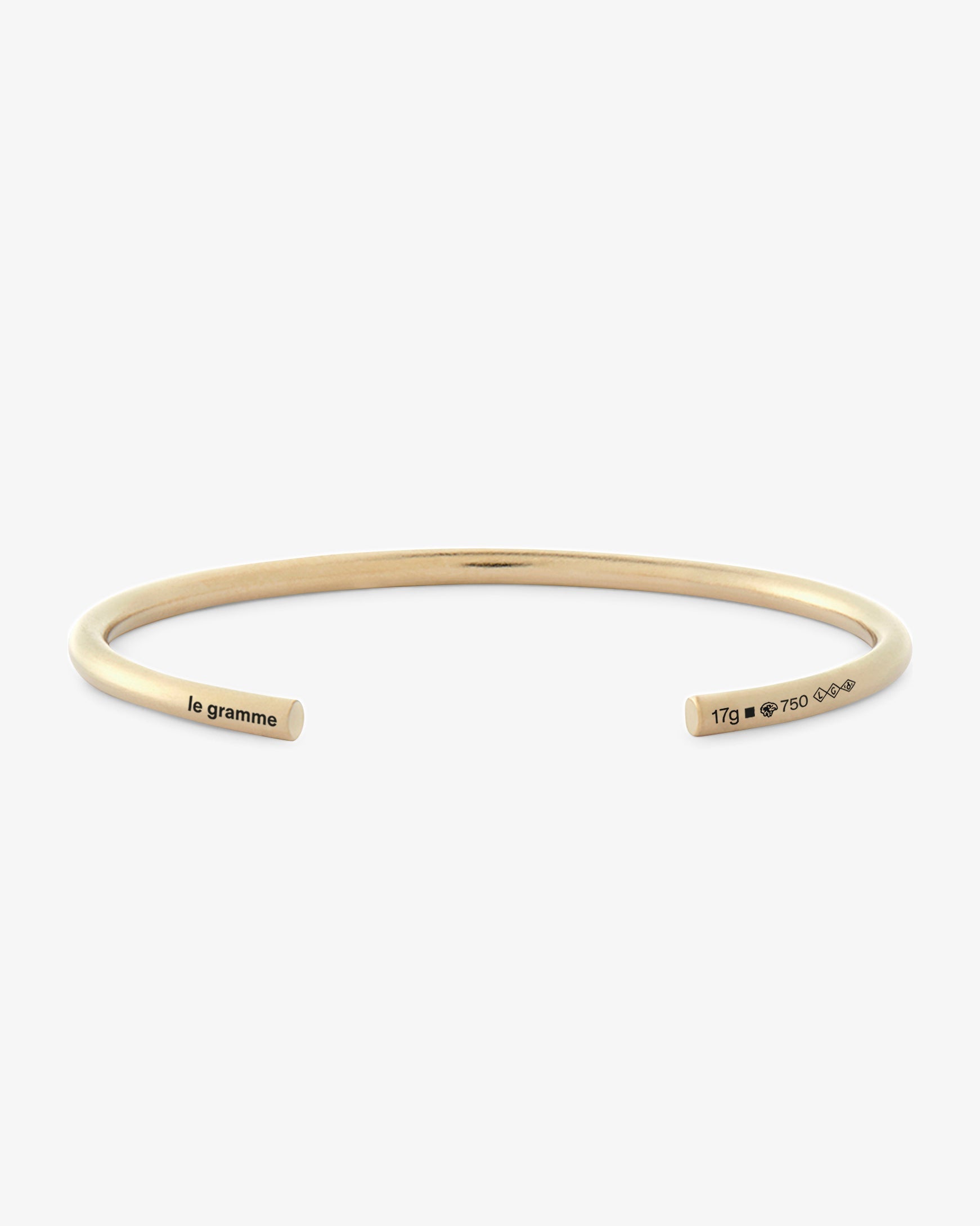 Le gramme 17g brushed 18k gold bangle bracelet