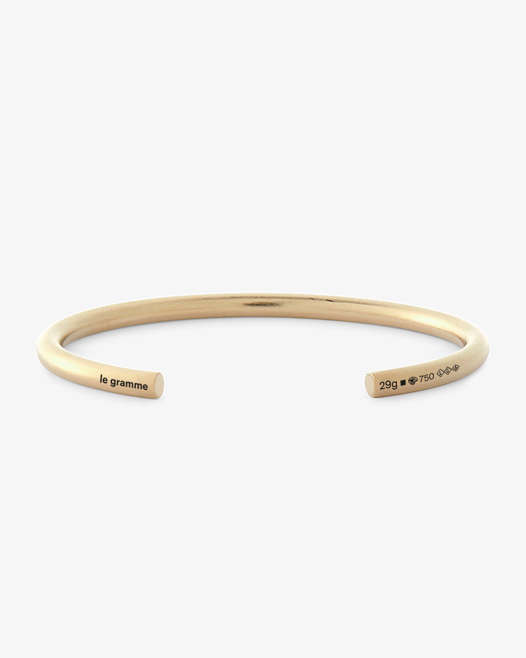 Le gramme 29g brushed 18k gold bangle bracelet