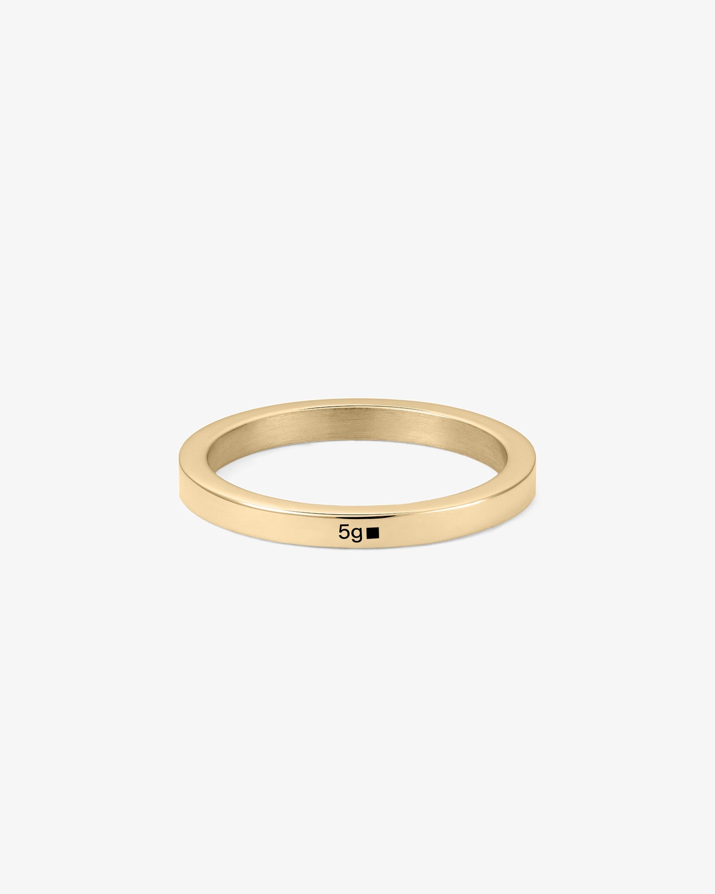 Le gramme 5g polished 18k gold ribbon ring