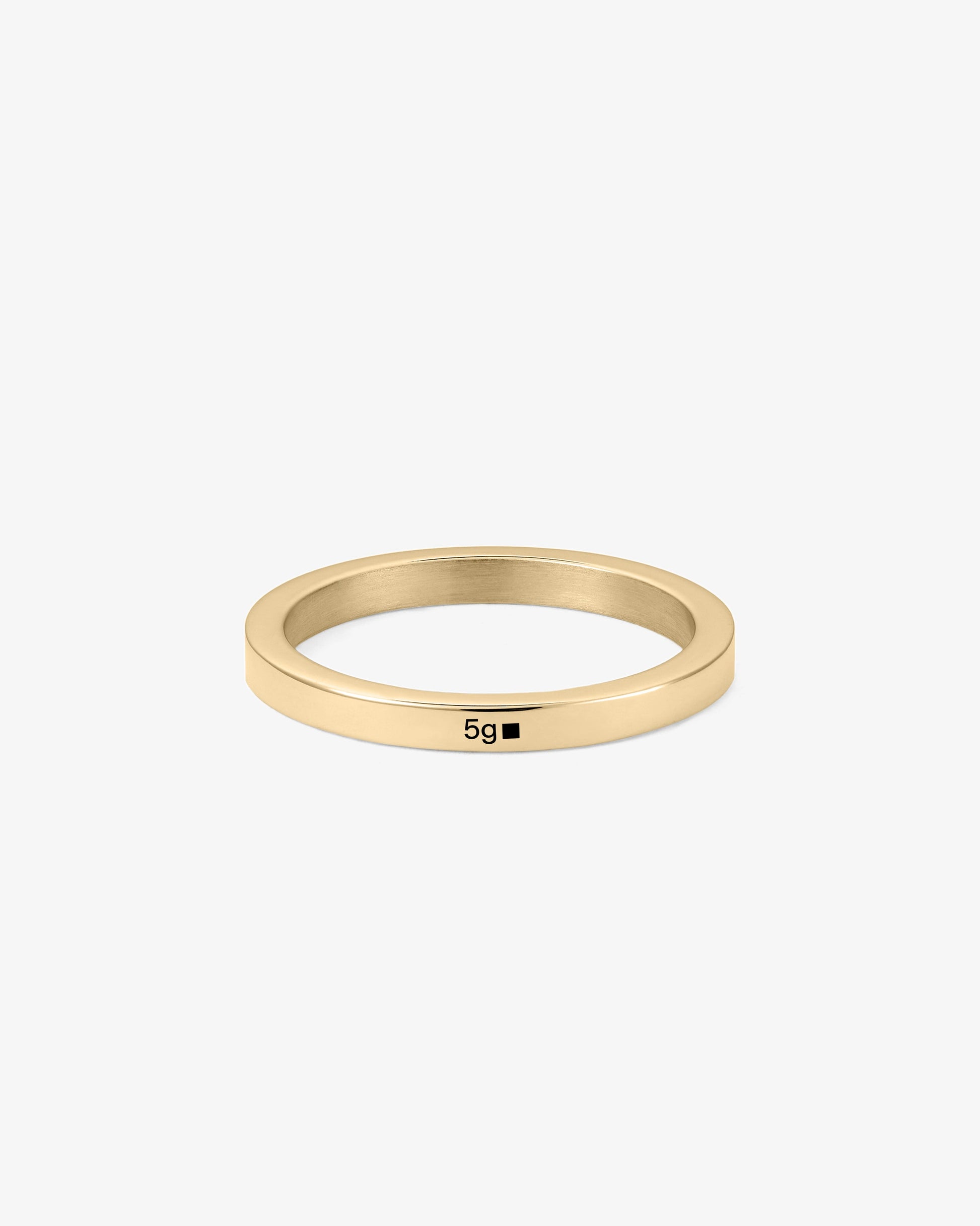 Le gramme 5g polished 18k gold ribbon ring