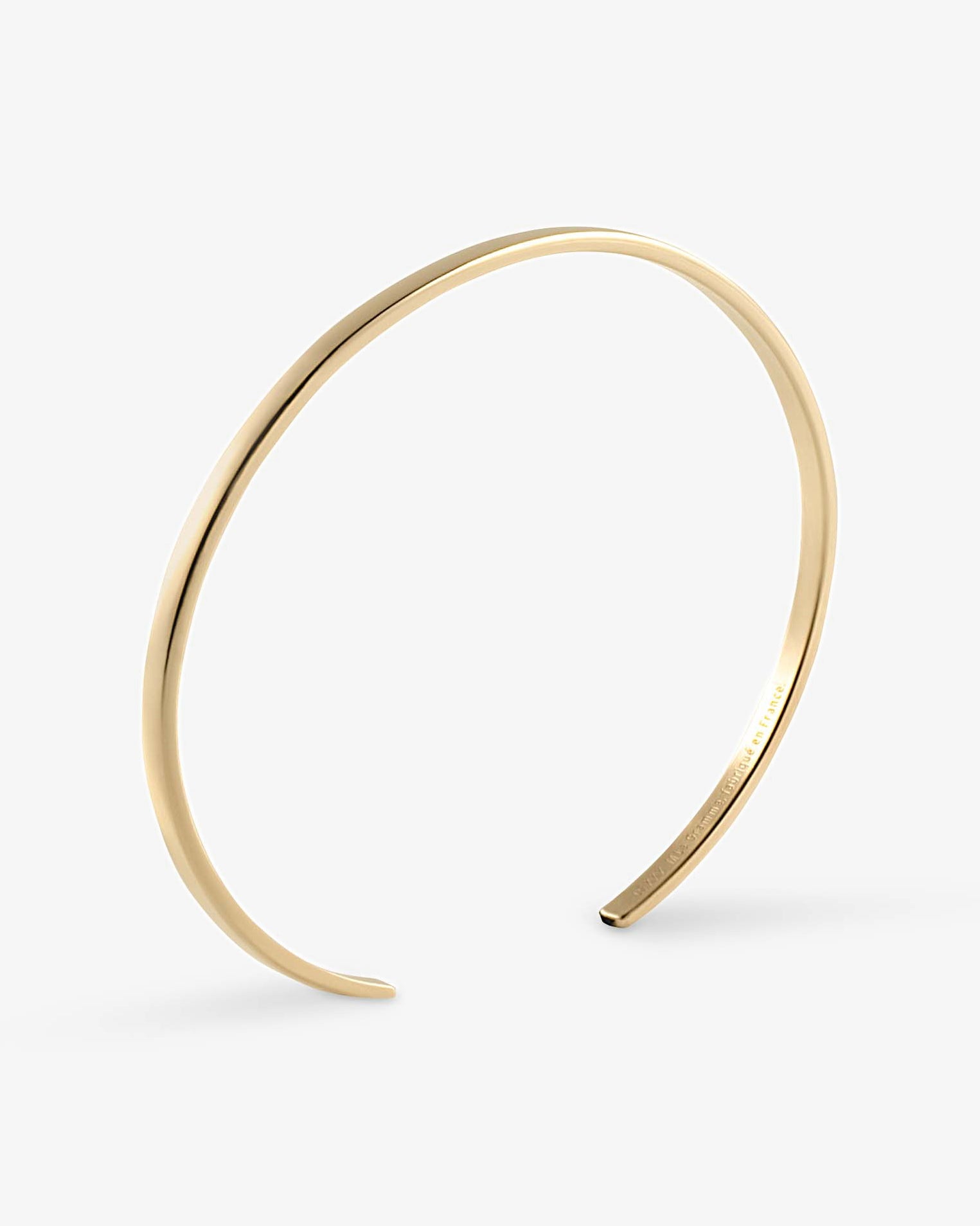 Le gramme 7g polished 18k gold ribbon bracelet