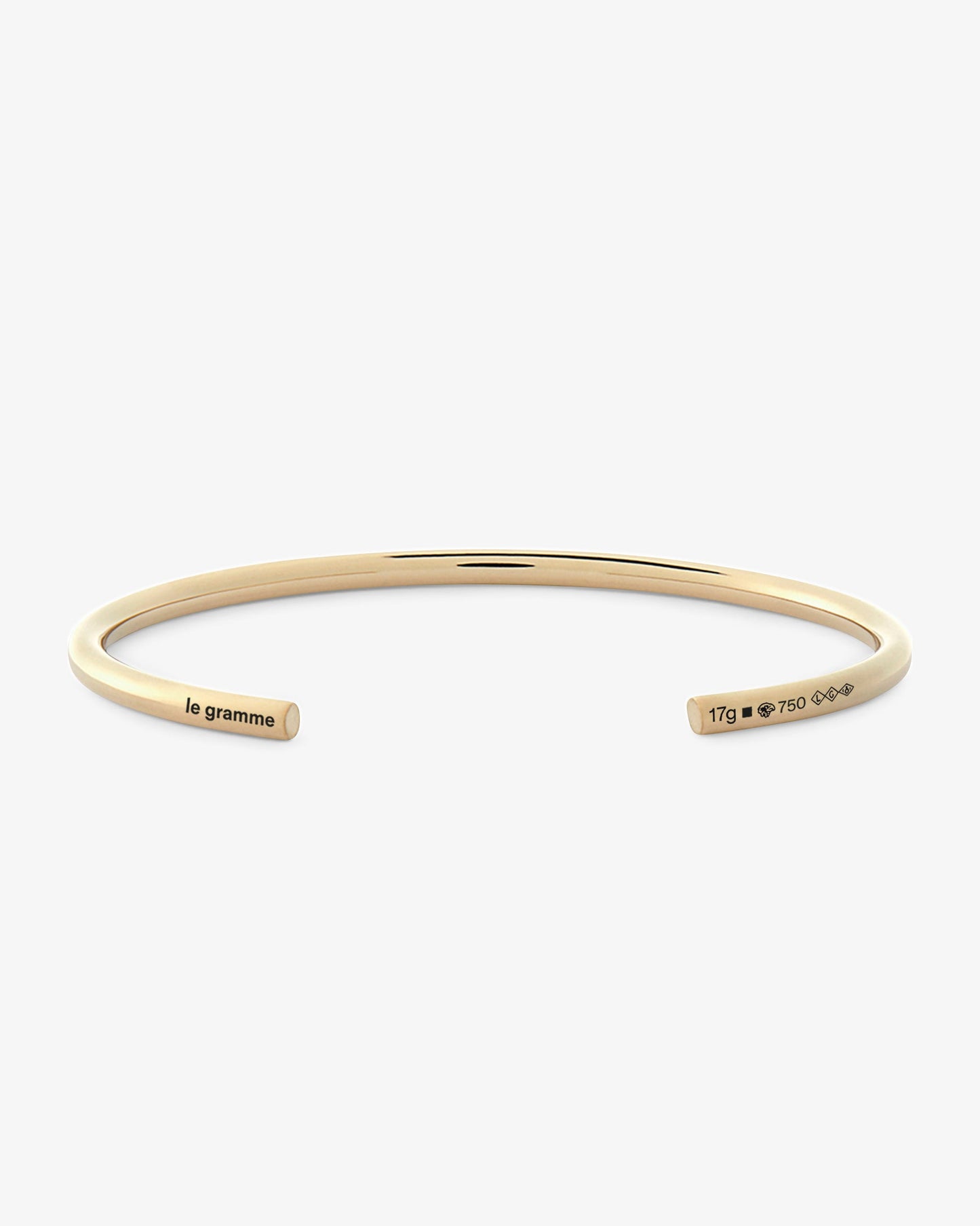Le gramme 17g polished 18k gold bangle bracelet