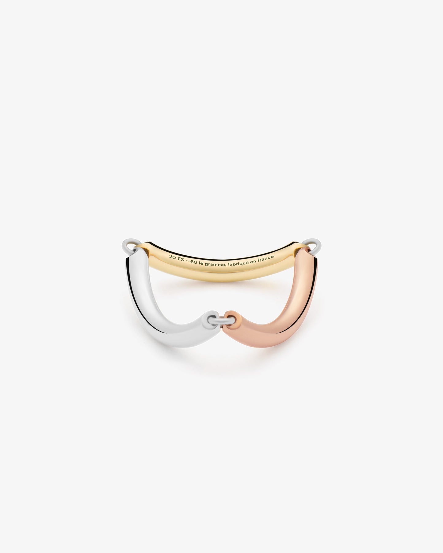 Le gramme 4g polished segment ring