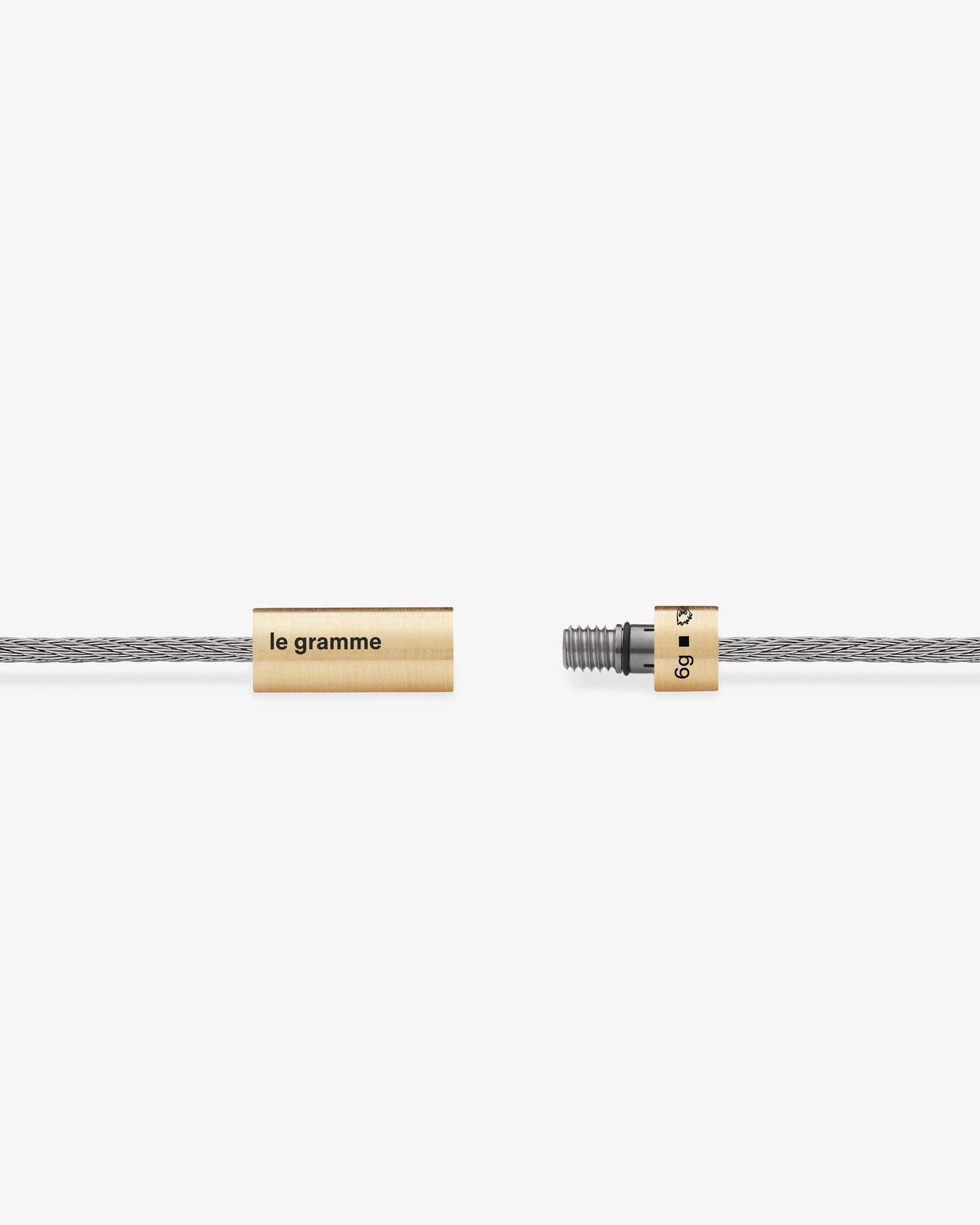Le gramme 6g brushed 18k gold cable bracelet