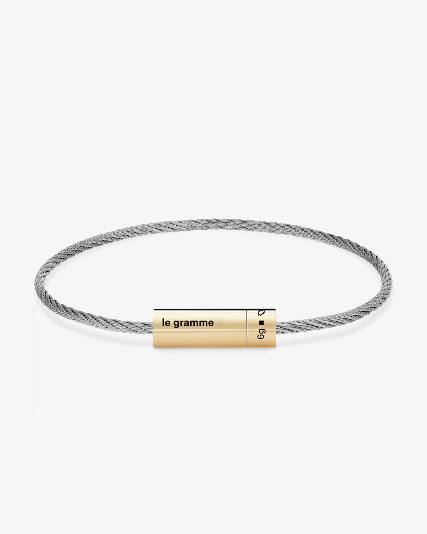 Le gramme 6g polished 18k gold cable bracelet