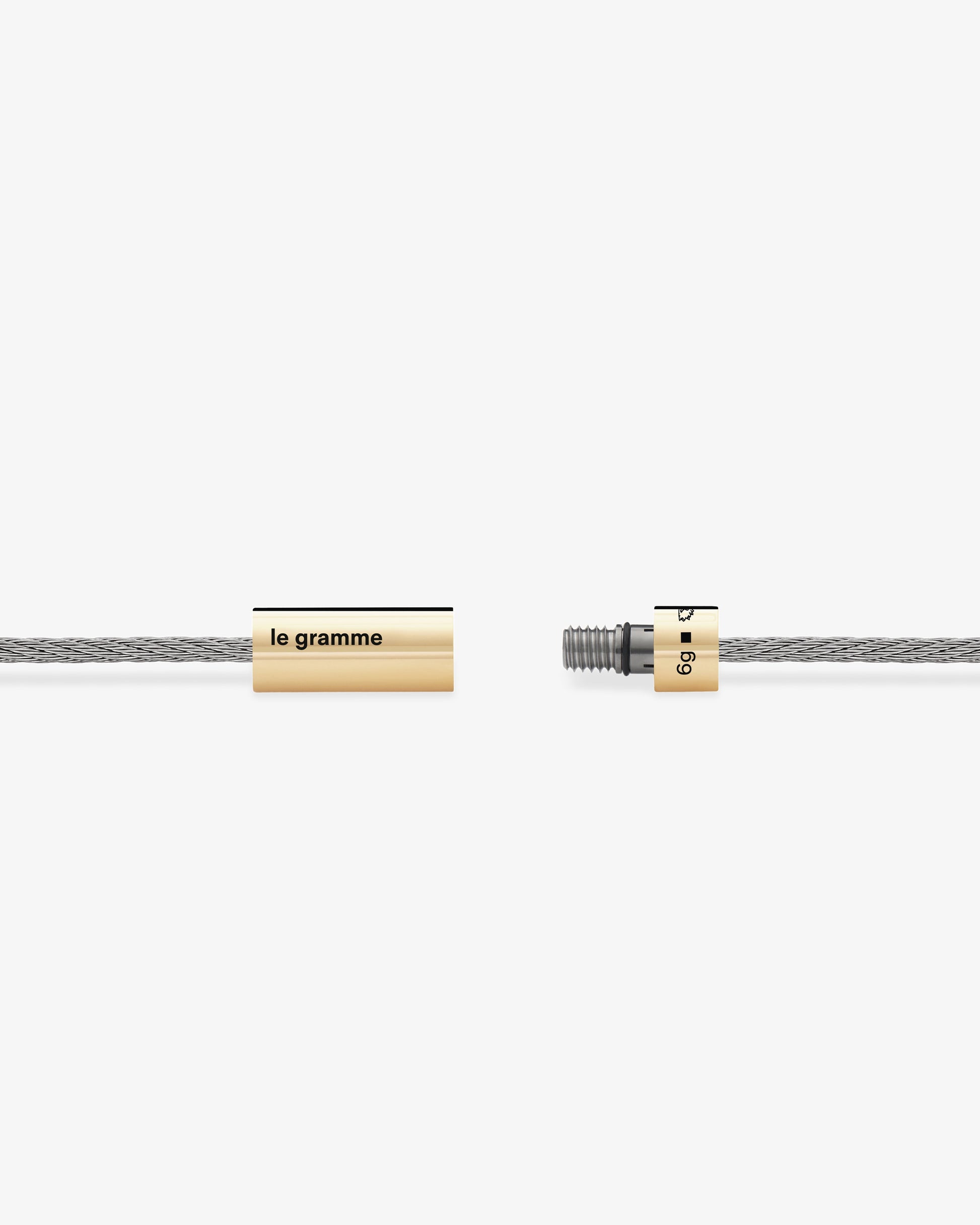 Le gramme 6g polished 18k gold cable bracelet