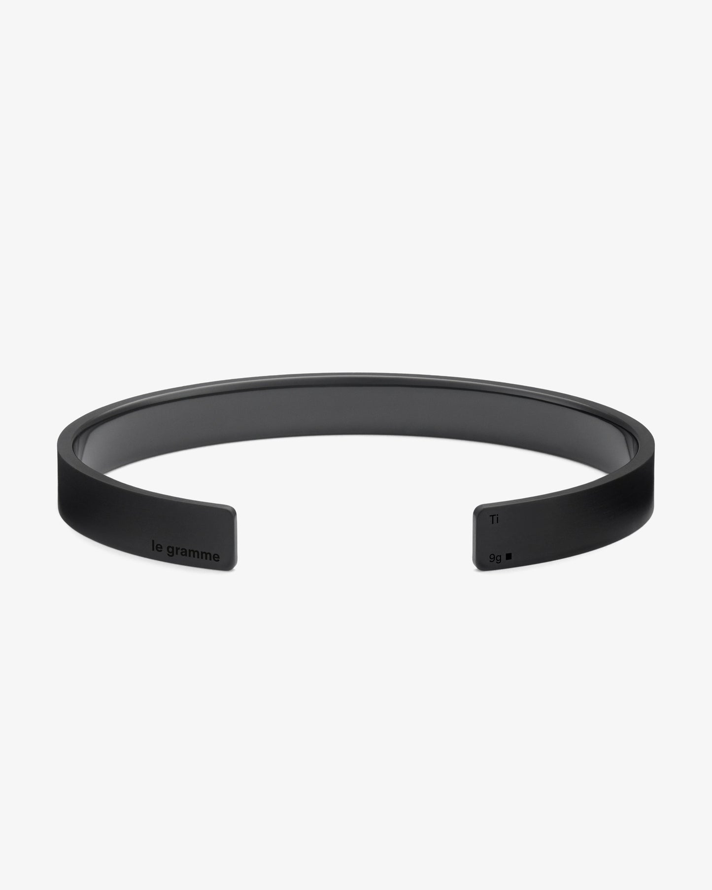 Le gramme 9g dlc titanium ribbon bracelet