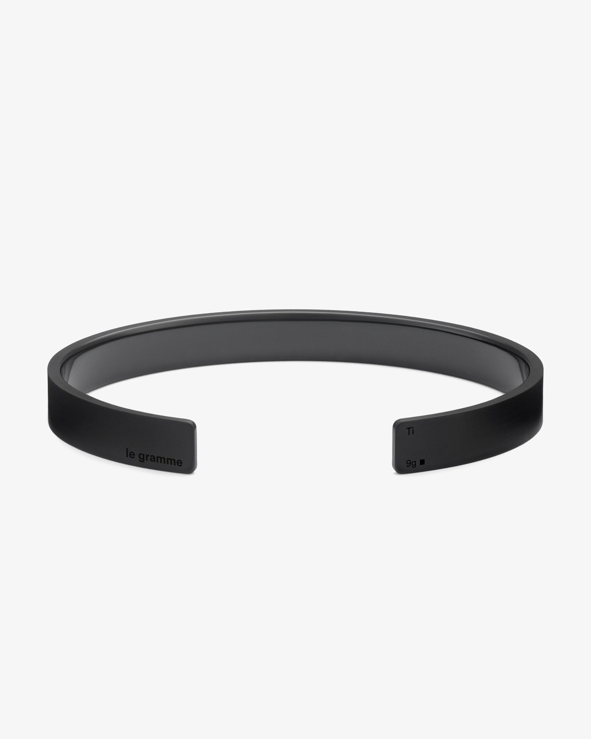 Le gramme 9g dlc titanium ribbon bracelet
