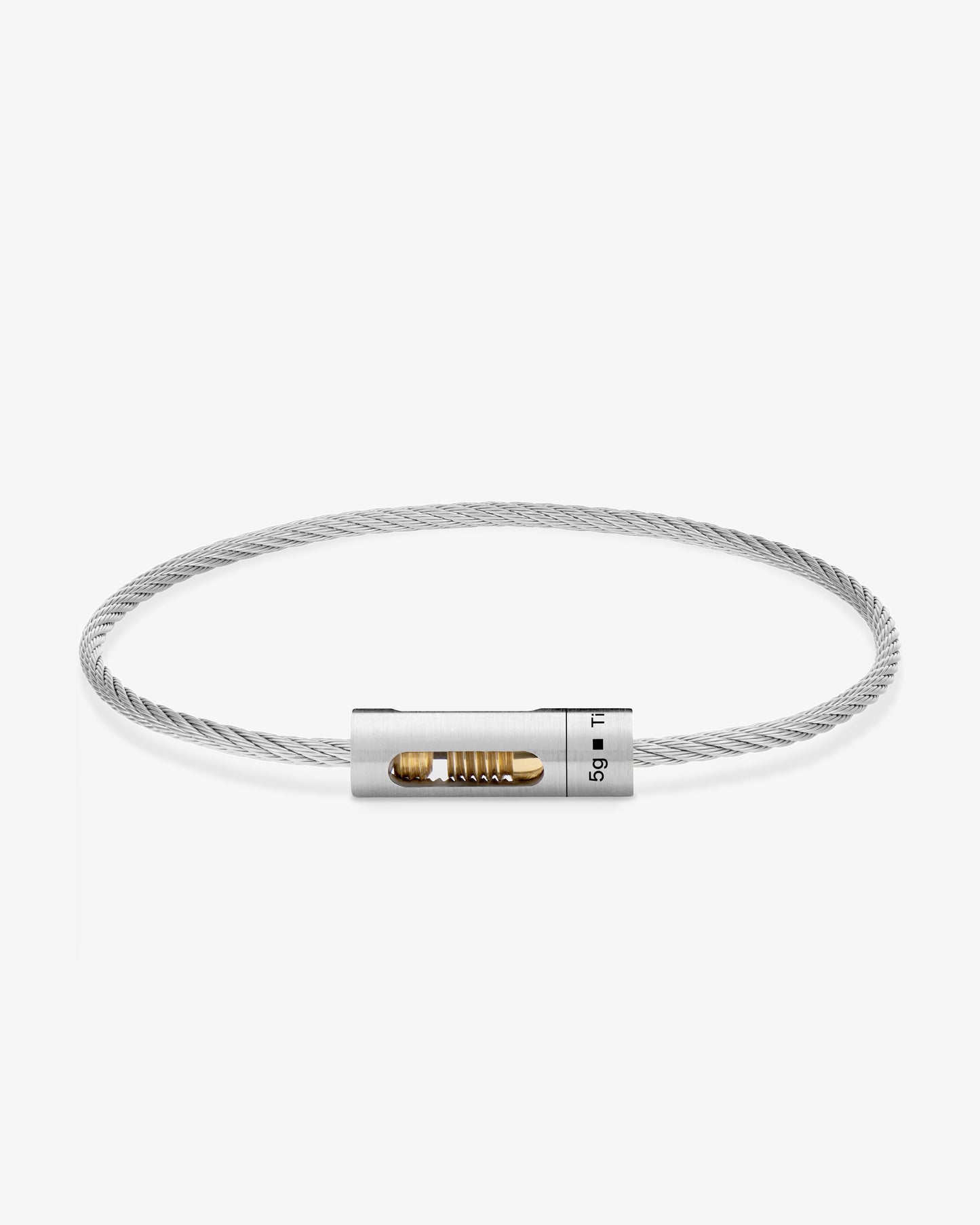 Le gramme 5g punched cable bracelet