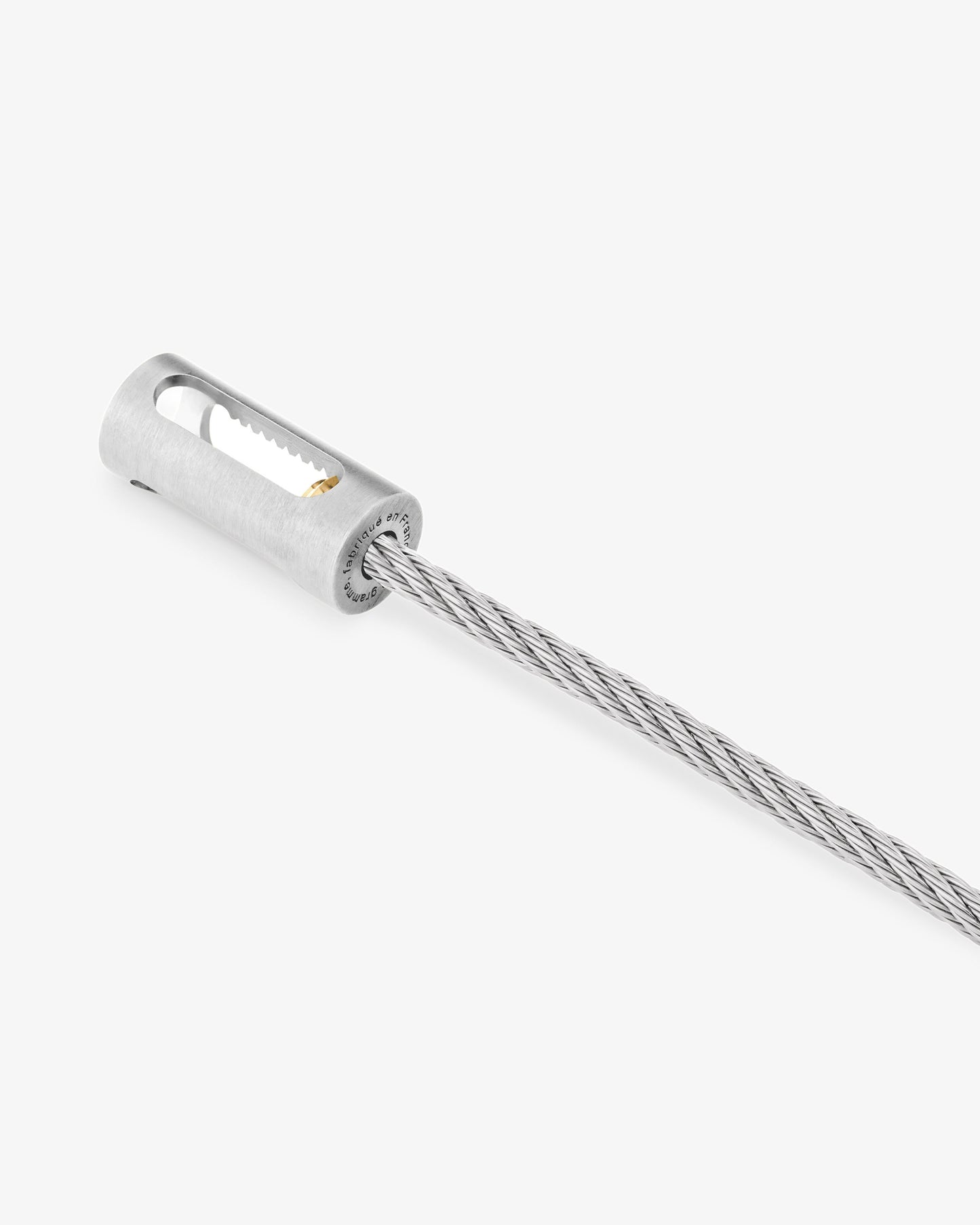 Le gramme 5g punched cable bracelet