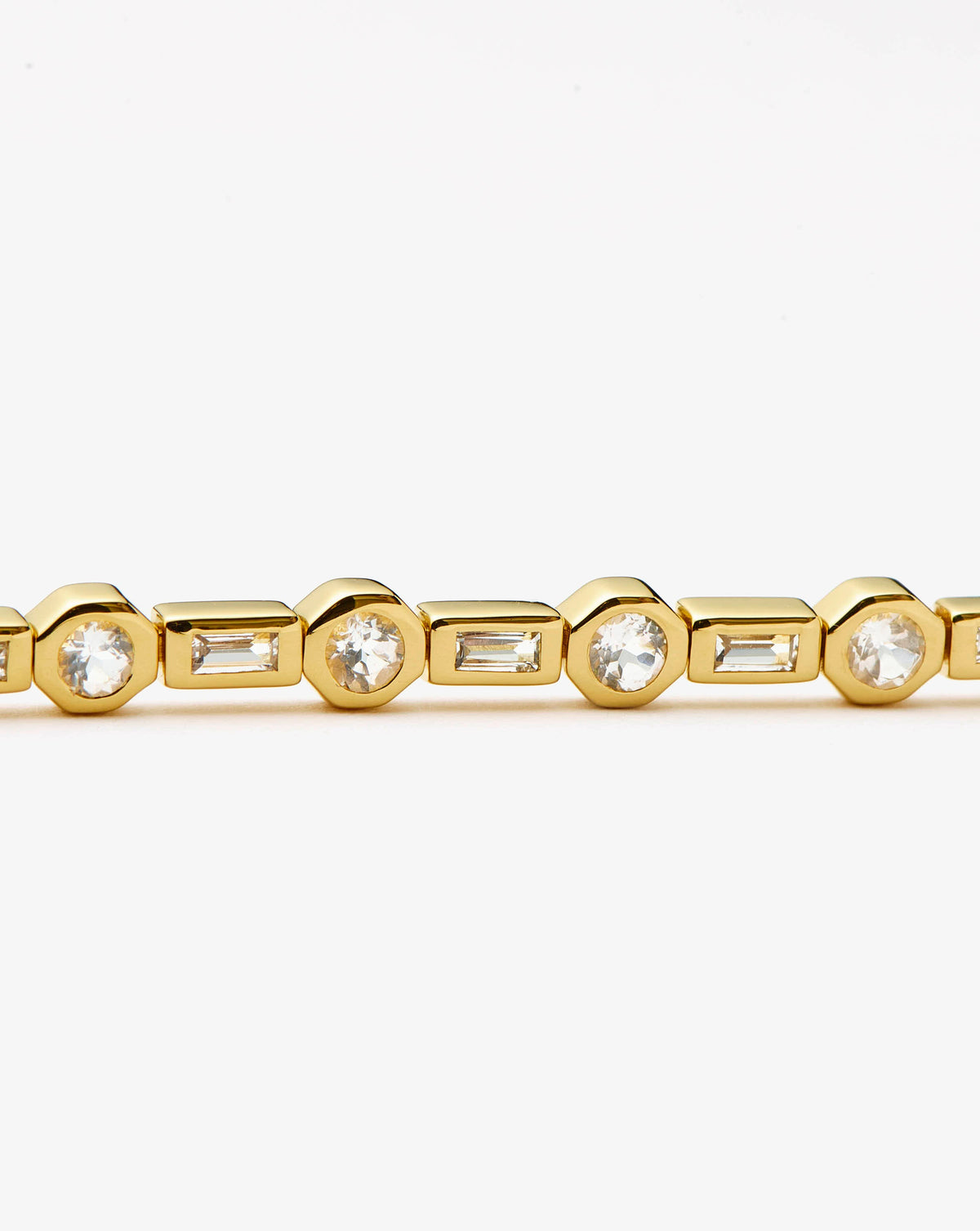 Missoma Lucy Williams Tennis Bracelet in gold vermeil, view 2