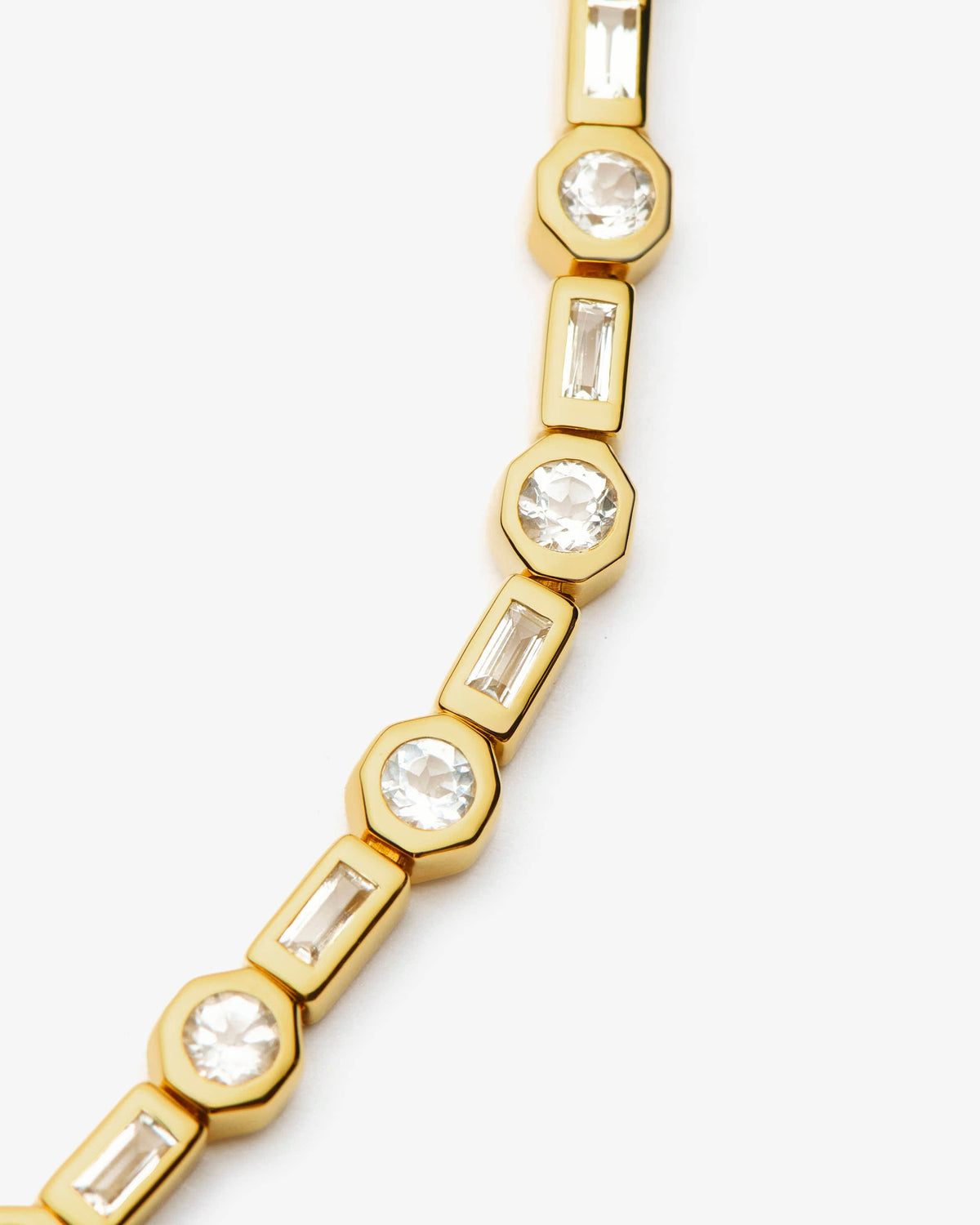 Missoma Lucy Williams Tennis Bracelet in gold vermeil, view 3