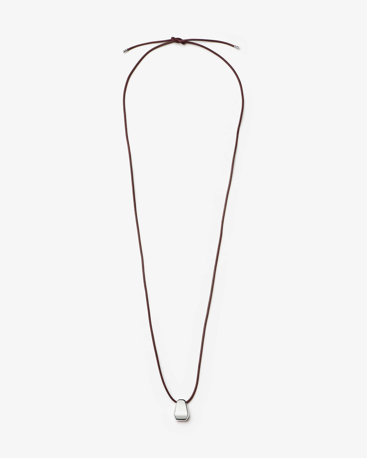 Missoma Lucy Williams Arco Cord Necklace in silver-plated brass, view 2