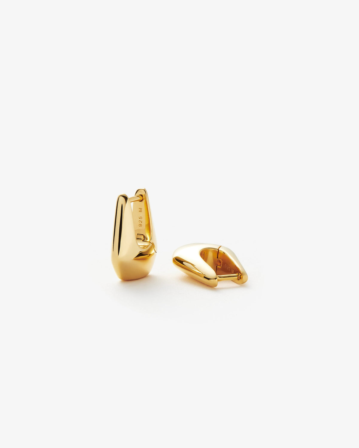 Missoma Lucy Williams Arco Small Hoop Earrings in gold vermeil