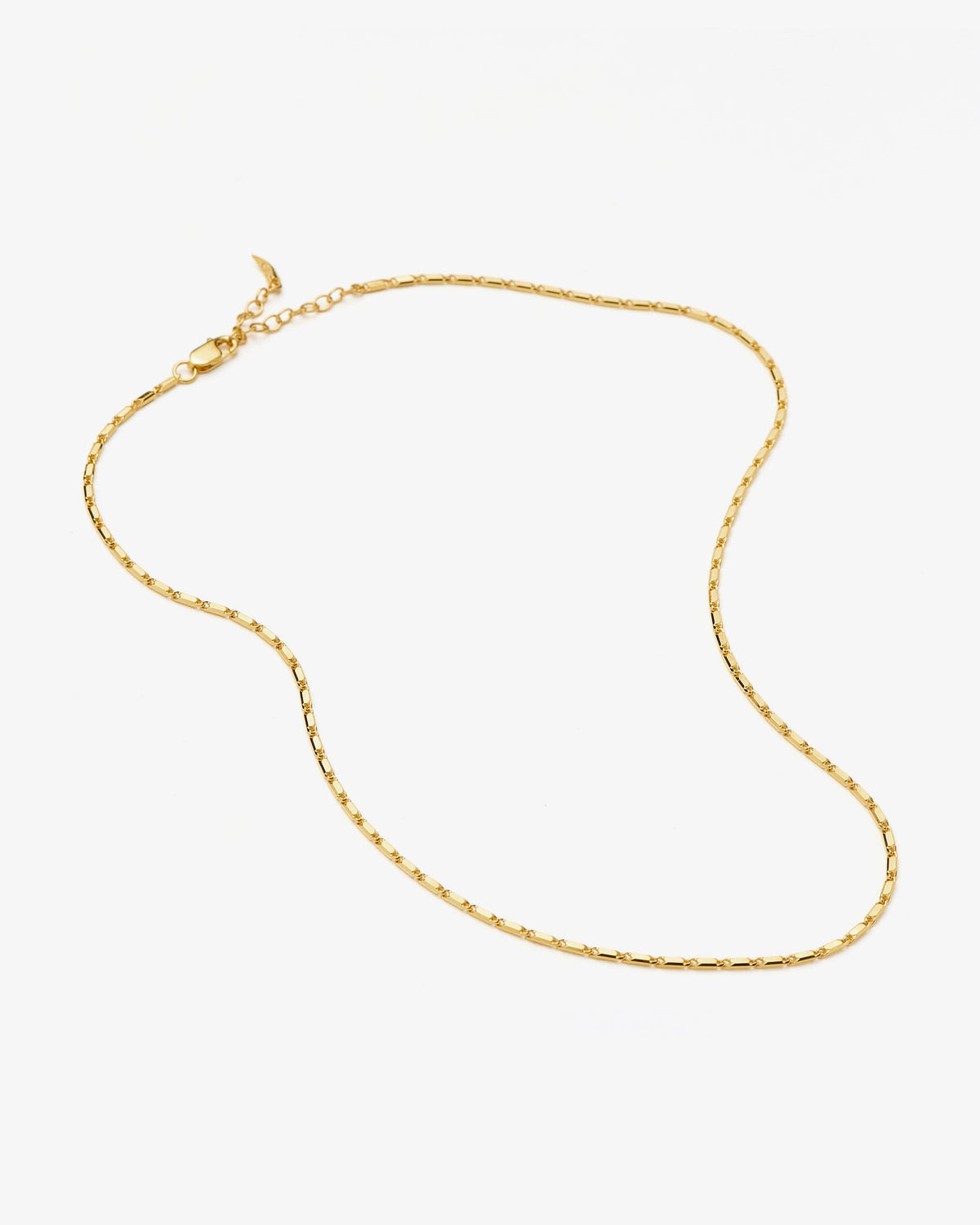 Missoma Lucy Williams Horizon Link Chain Necklace in gold vermeil, view 2