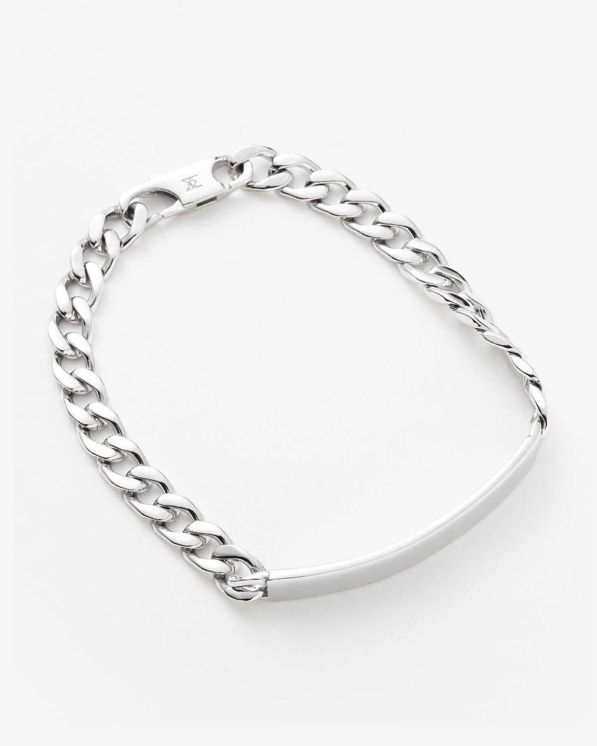Missoma Engravable ID Chain Bracelet in sterling silver, view 2