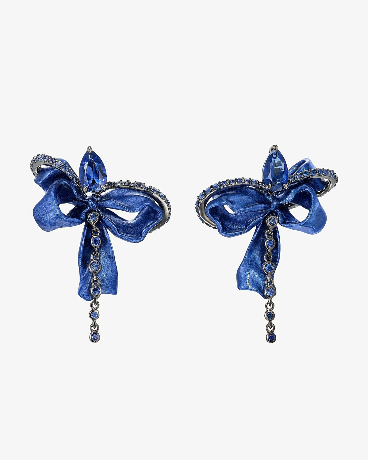 Anabela Chan Midnight Cupid's Bow Earrings