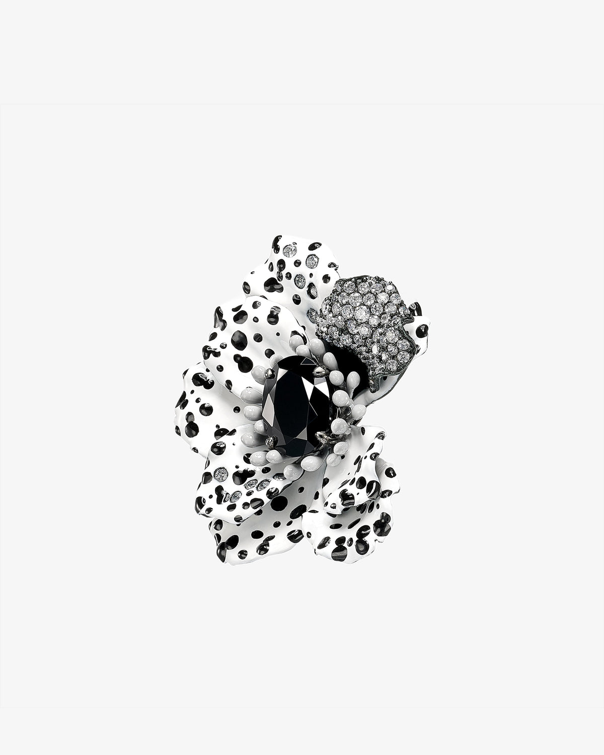 Anabela Chan Monochromatic Poppy Earrings
