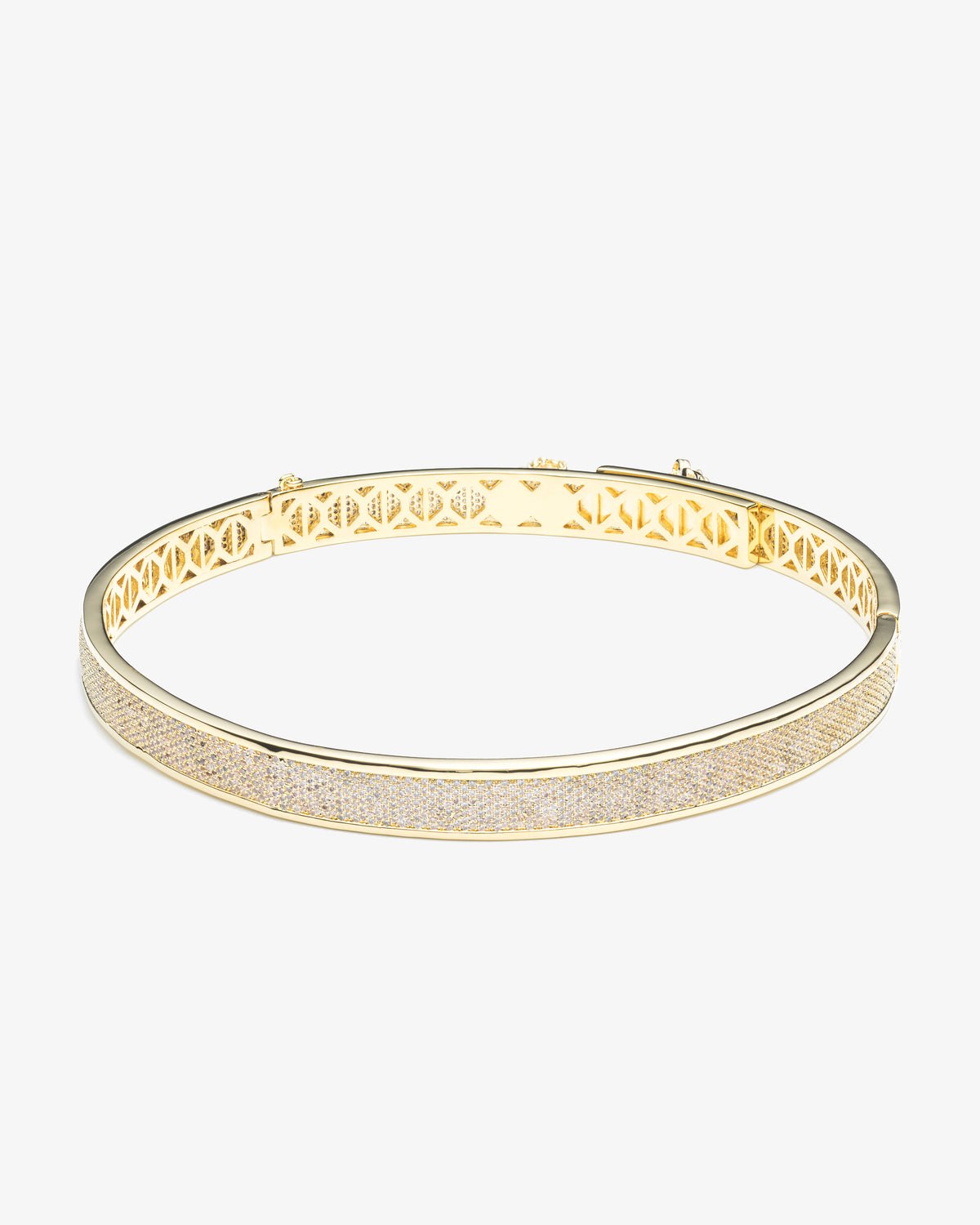 Pave Safety Chain Choker Necklace