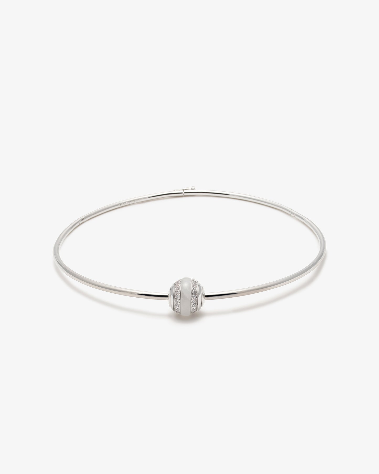 Eddie Borgo Milky Quartz Pave Lenox Collar
