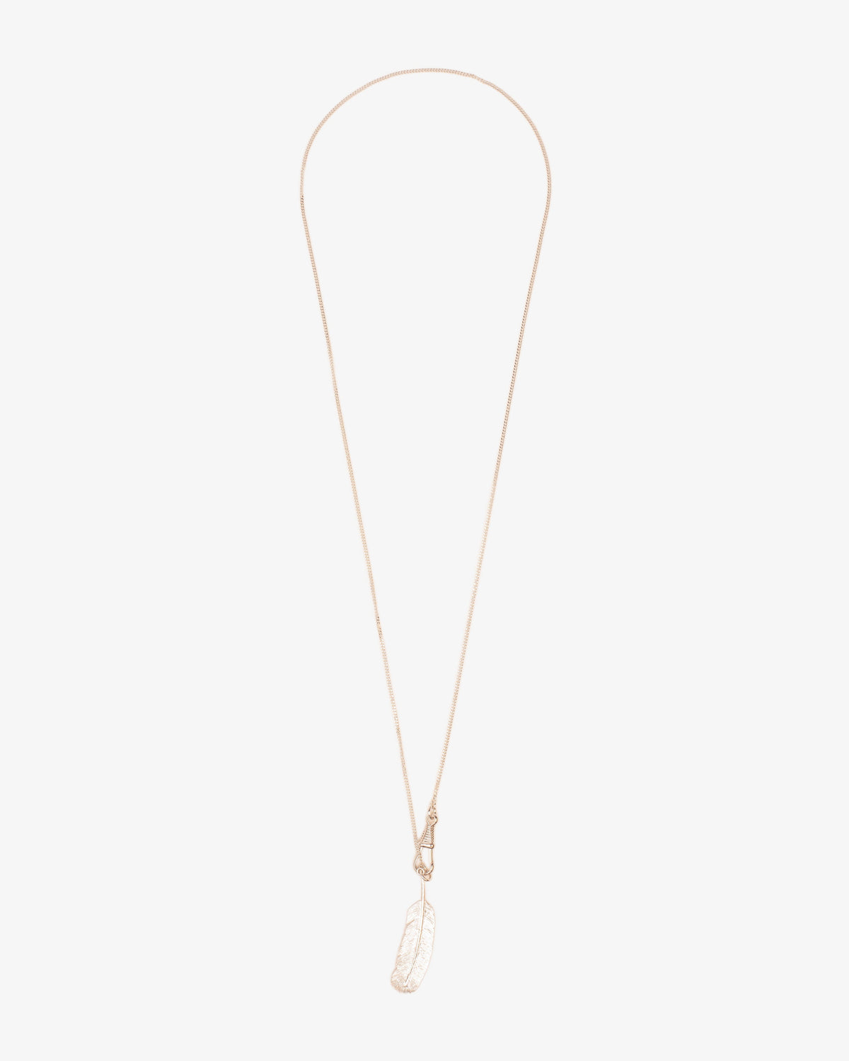 Wouters & Hendrix Long Feather Pendant Necklace