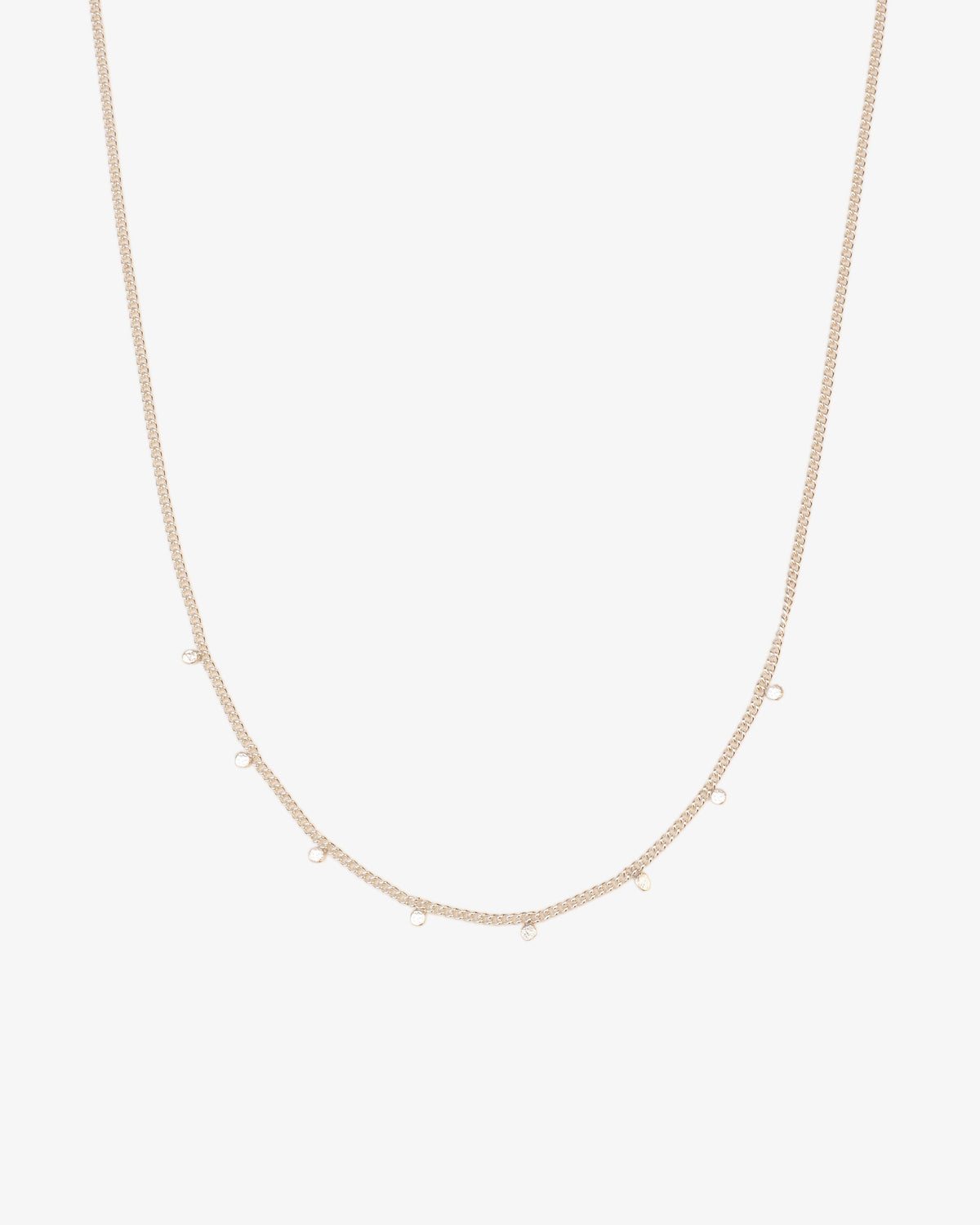 Wouters & Hendrix Hammered Charm Necklace, side view