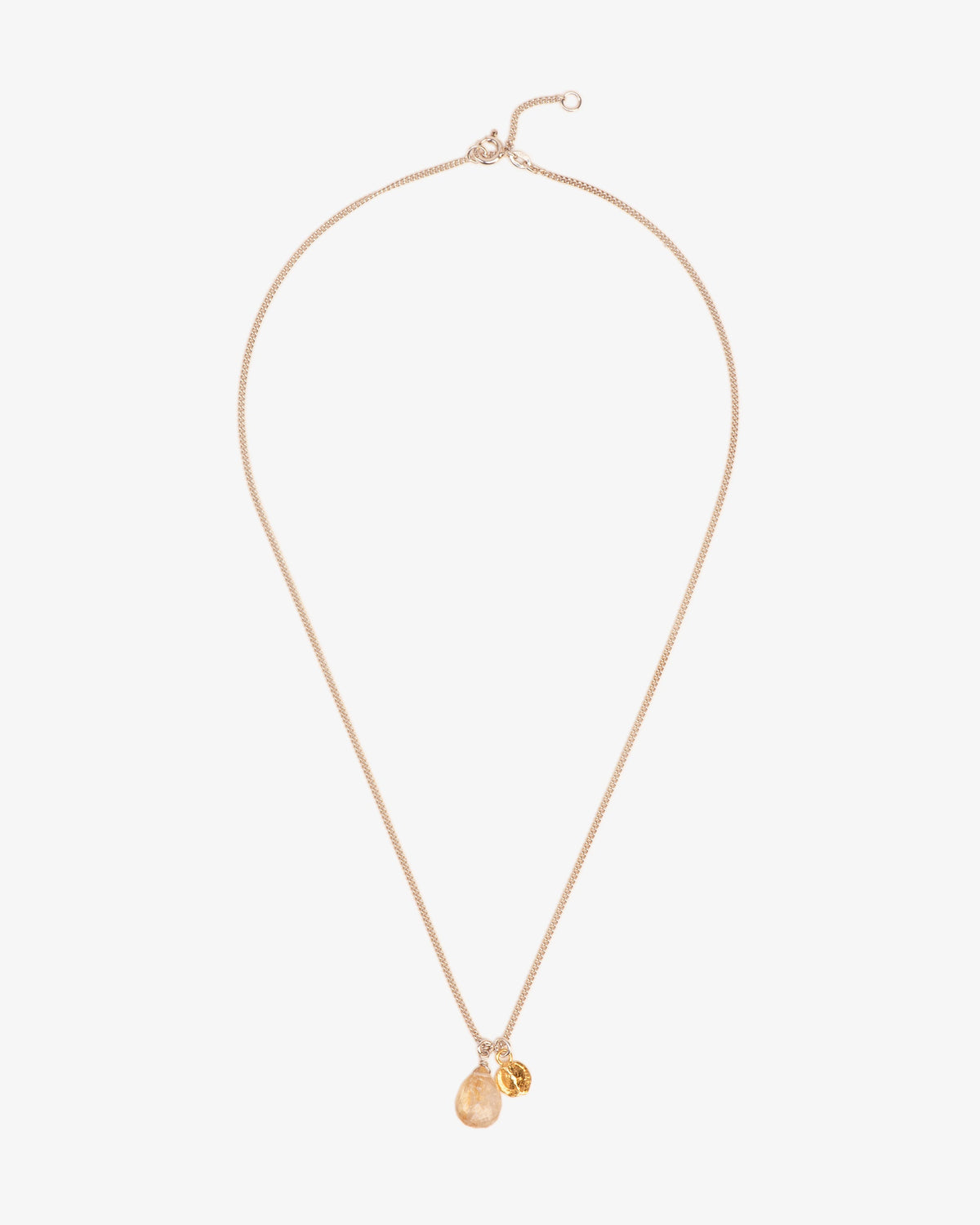 Wouters & Hendrix Rutilated Quartz and Mustard Seed Necklace