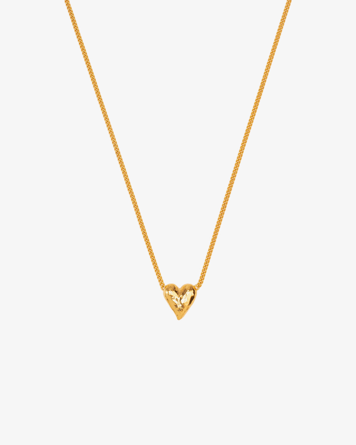 Wouters & Hendrix Heart-Shaped Hammered Pendant Necklace