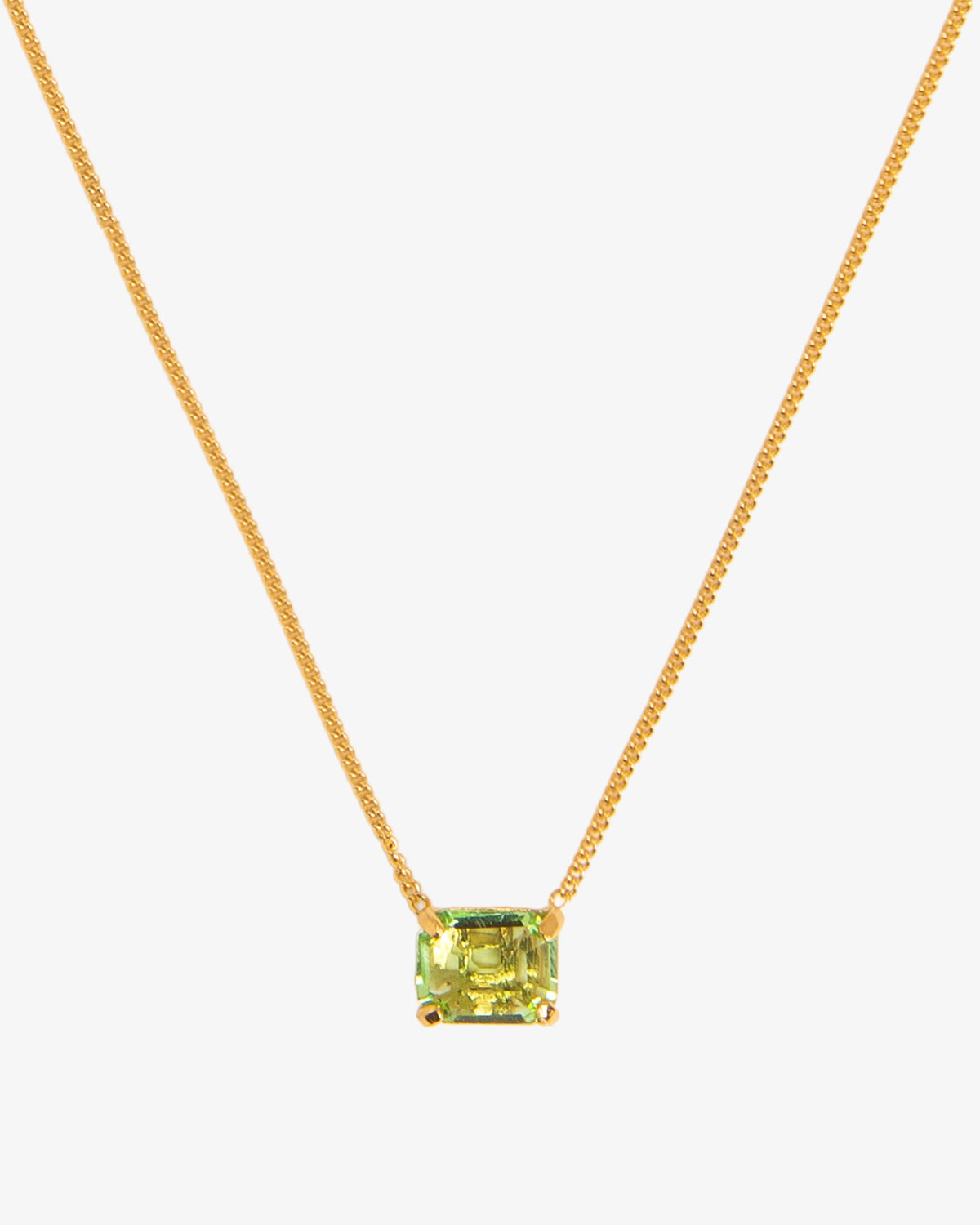 Peridot Crystal Necklace