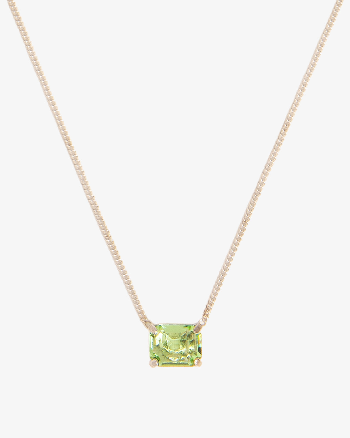 Peridot Crystal Necklace