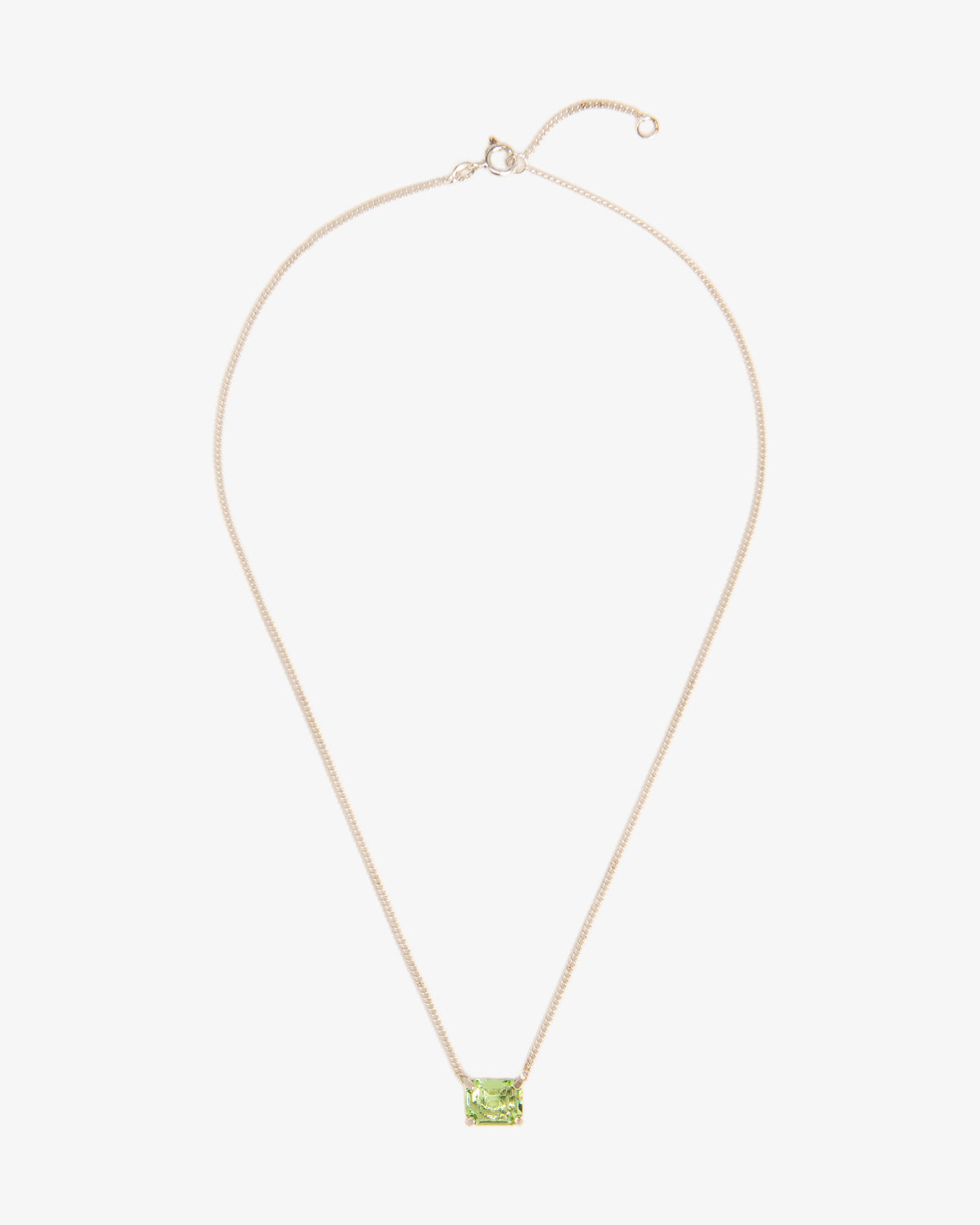 Peridot Crystal Necklace