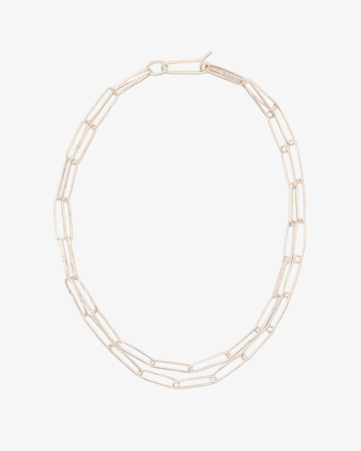 Hammered Link Chain Necklace